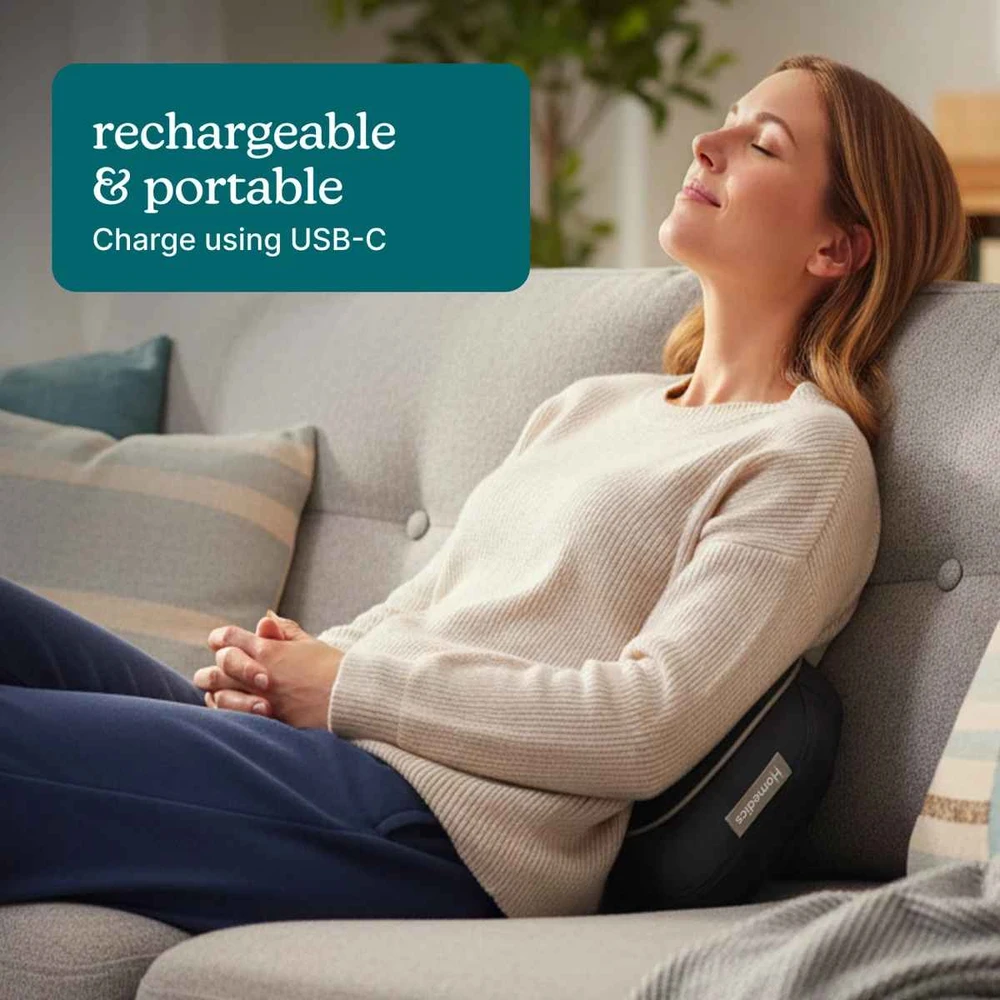 Homedics SP-1400H-WW ModMassage Cordless All-Body Shiatsu Massager With Soothing Warmth