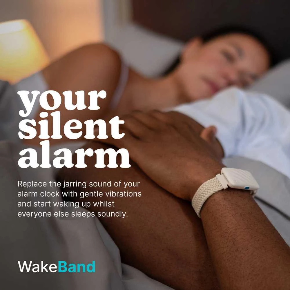 „Homedics SS-WB100BK-WW WakeBand“, jūsų tylus žadintuvas, juodas