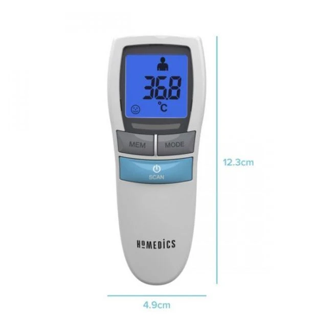 Homedics TE-200-EEU infraraudonųjų spindulių termometras be prisilietimo