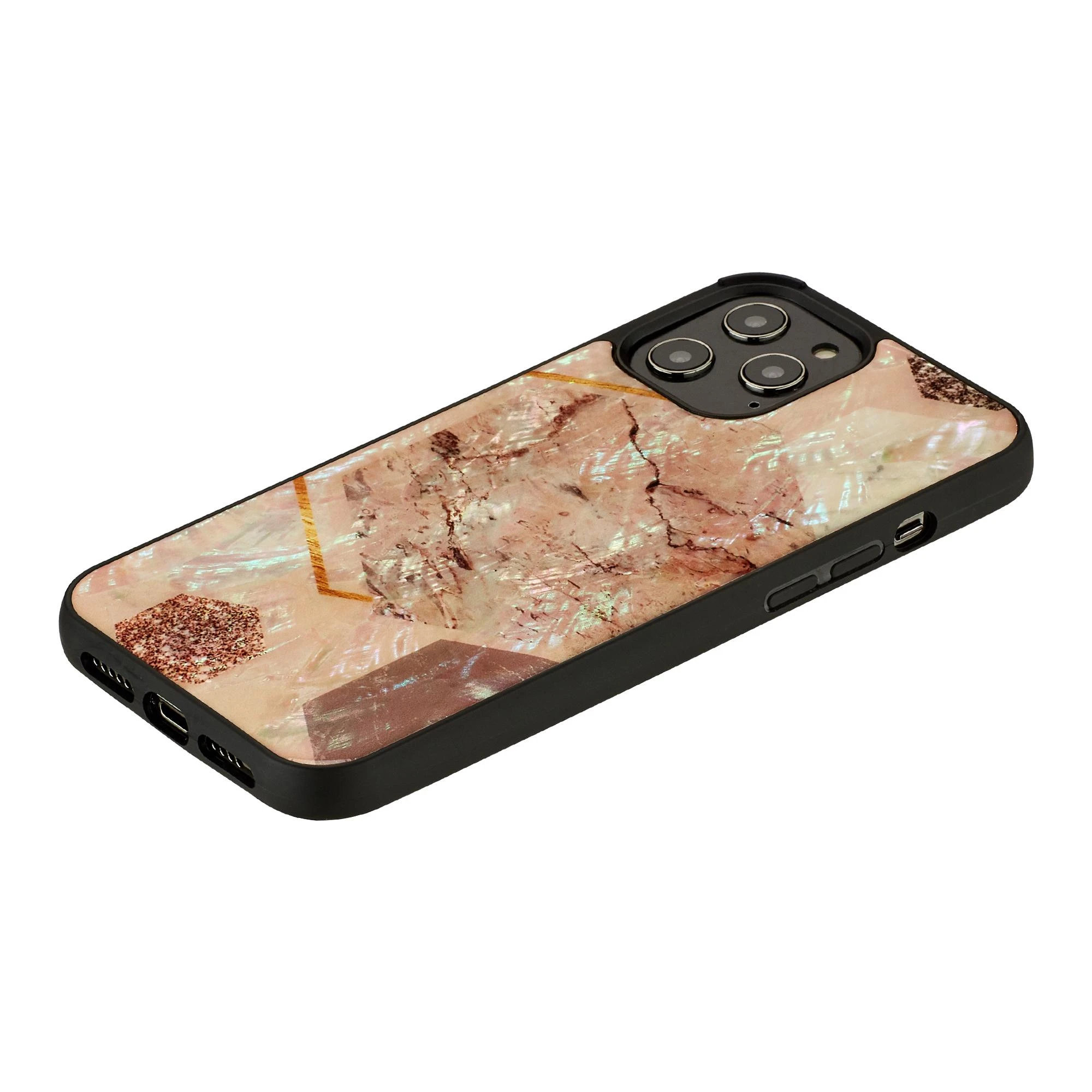 Dėklas iKins case for Apple iPhone 12/12 Pro pink marble