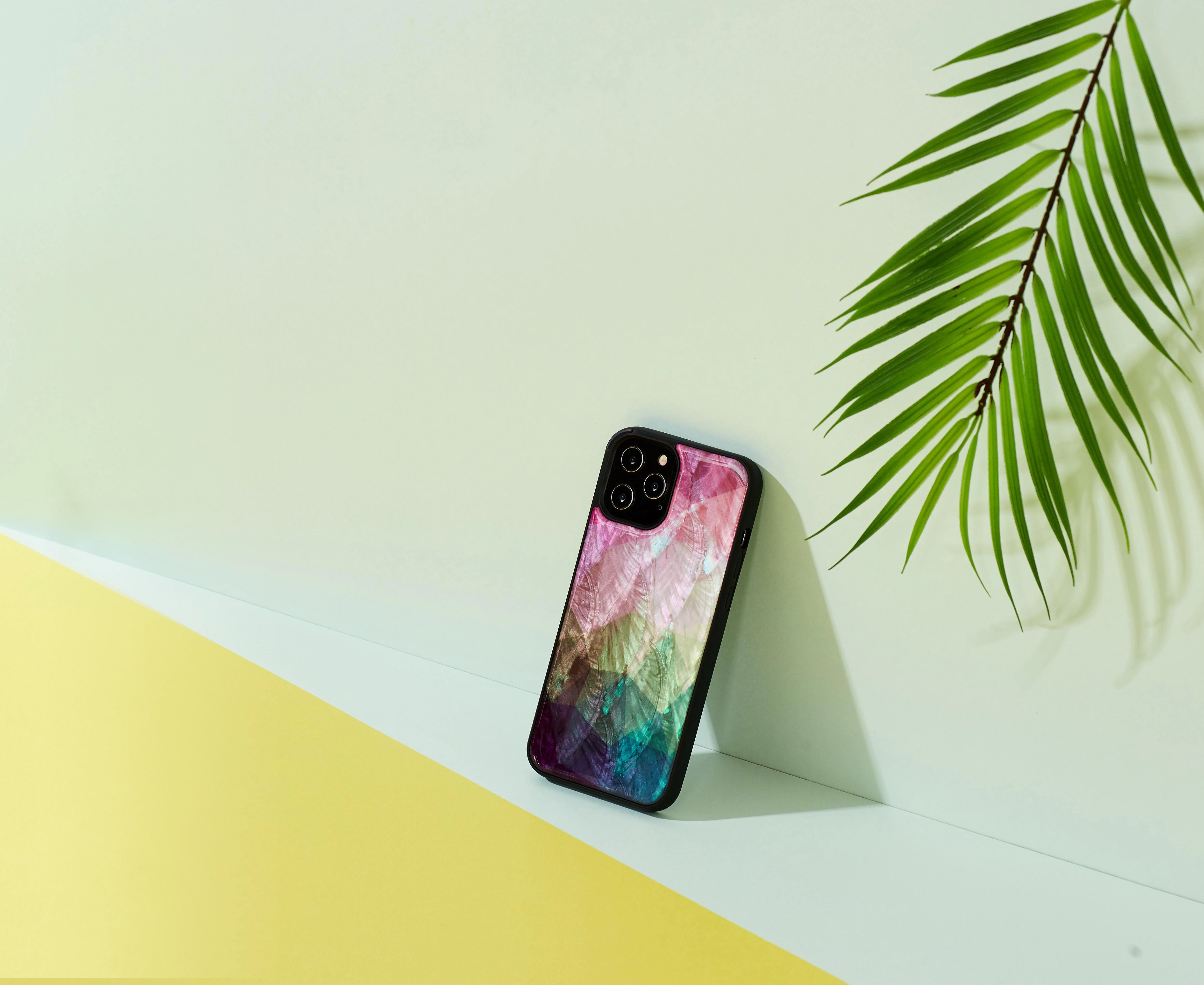Dėklas iKins case for Apple iPhone 12/12 Pro water flower juodas