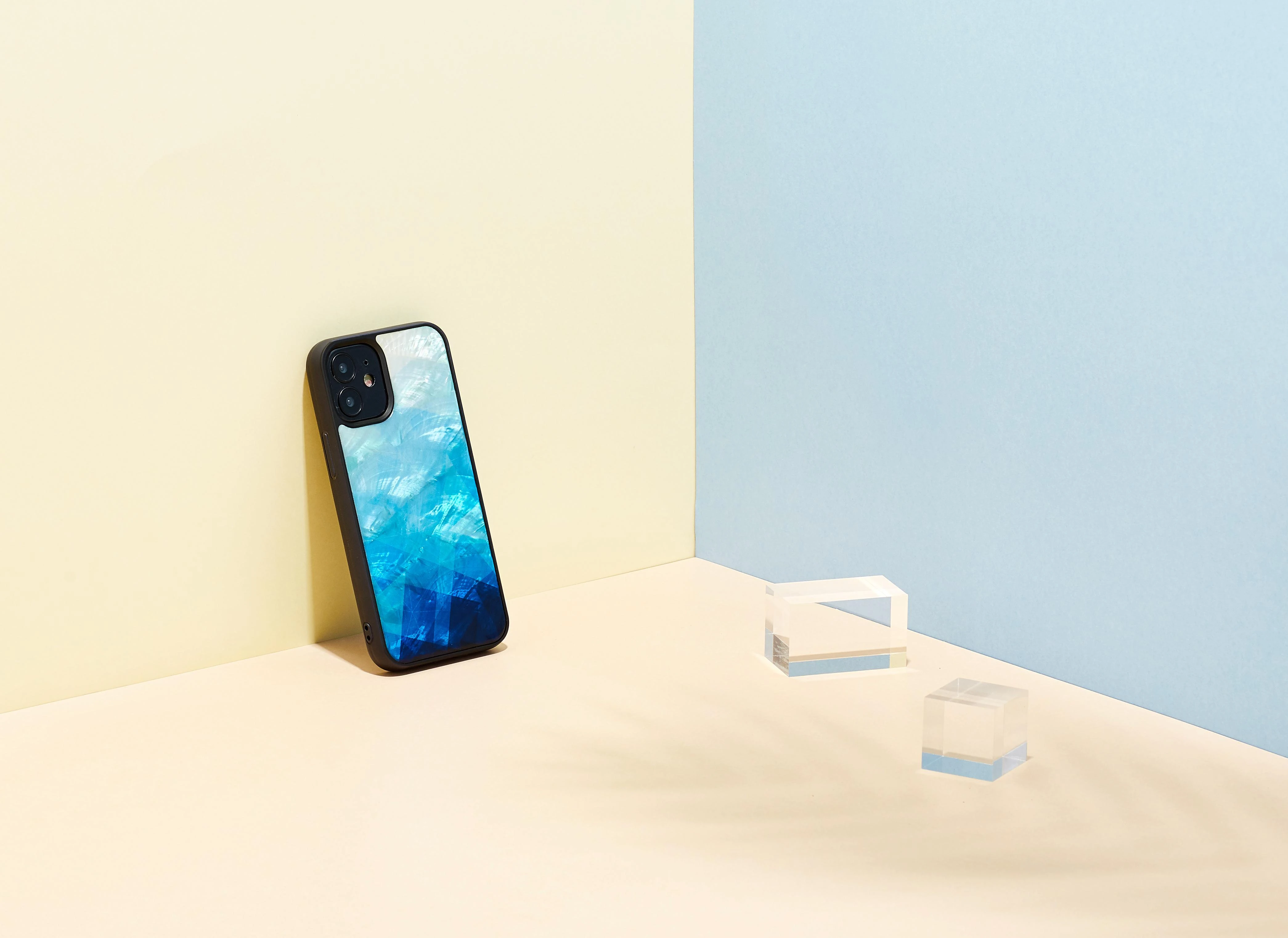iKins dėklas skirtas Apple Apple iPhone 12 mini mėlynas lake juodos spalvos
