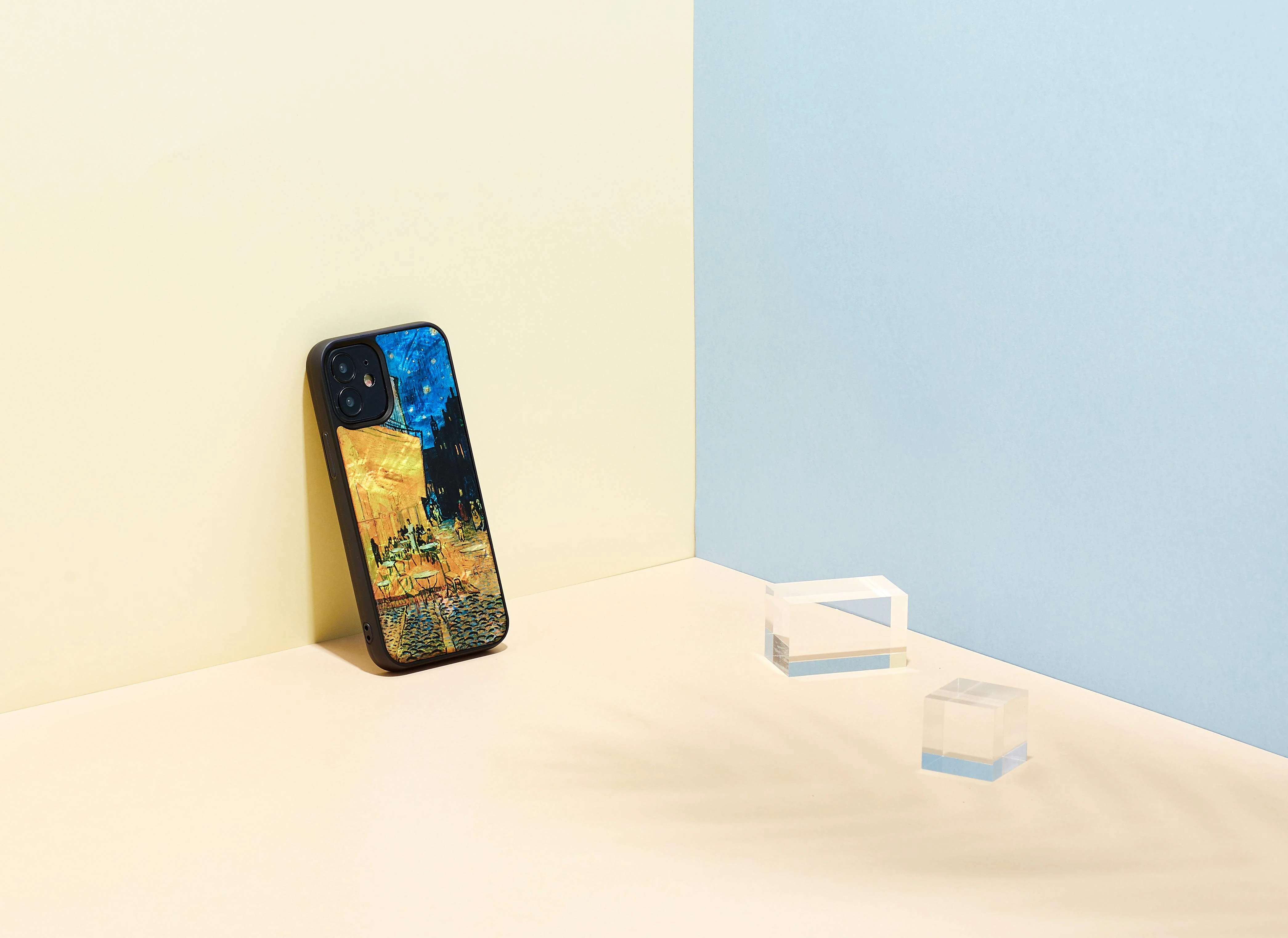 Dėklas iKins case for Apple iPhone 12 mini cafe terrace juodas