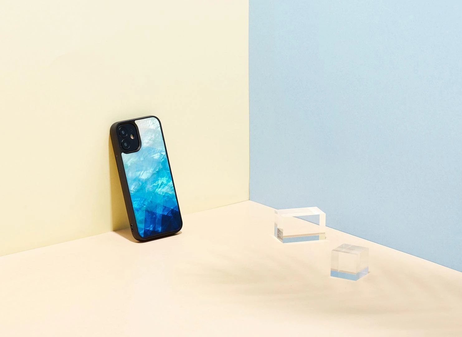 iKins dėklas skirtas Apple Apple iPhone 12 mini mėlynas lake juodos spalvos