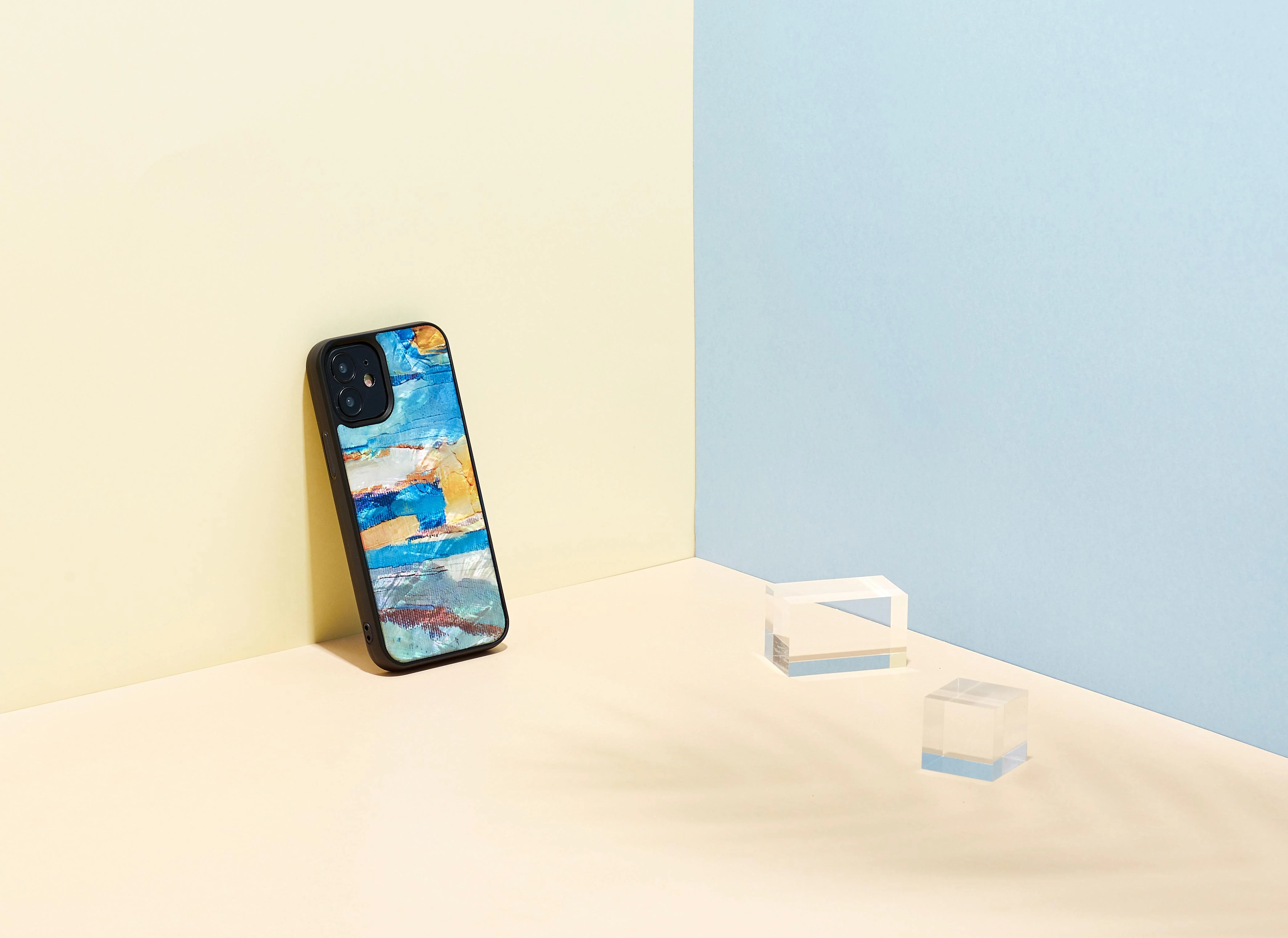 iKins dėklas skirtas Apple Apple iPhone 12 mini mėlynos spalvos