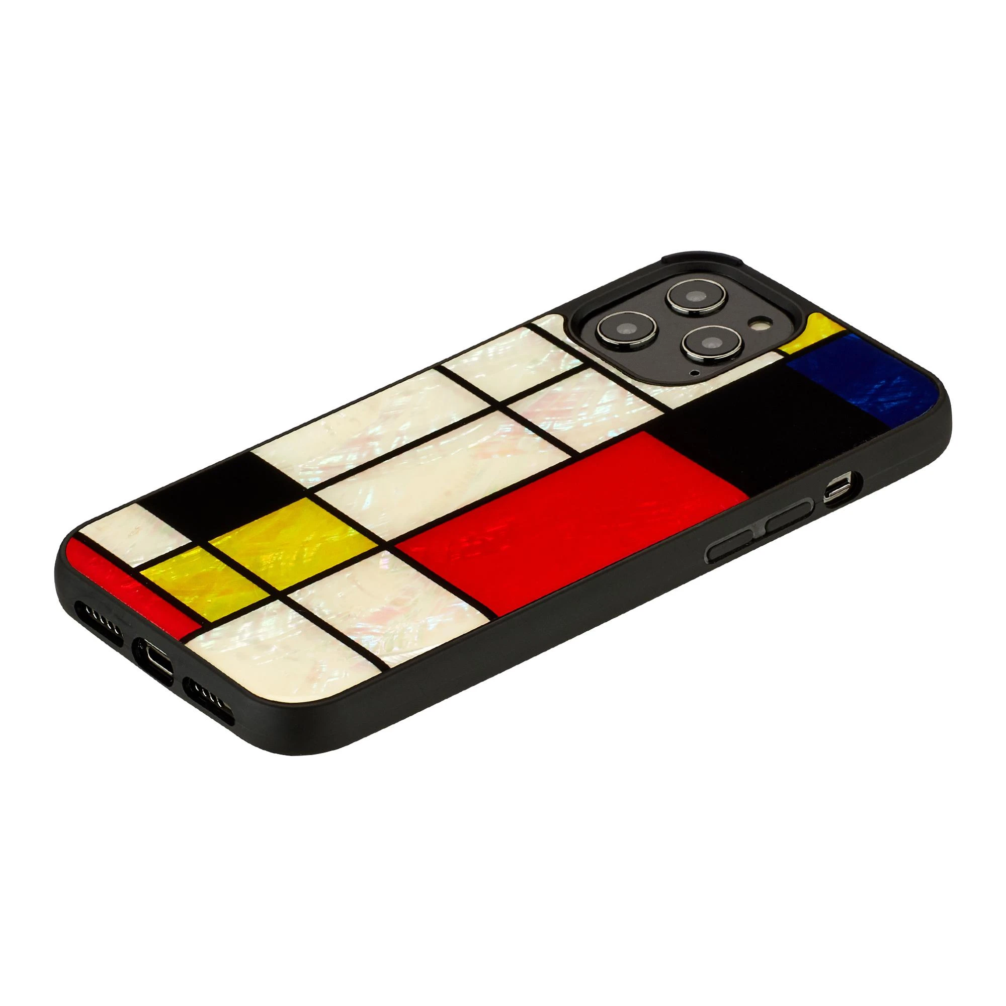 Dėklas iKins case for Apple iPhone 12 Pro Max mondrian juodas