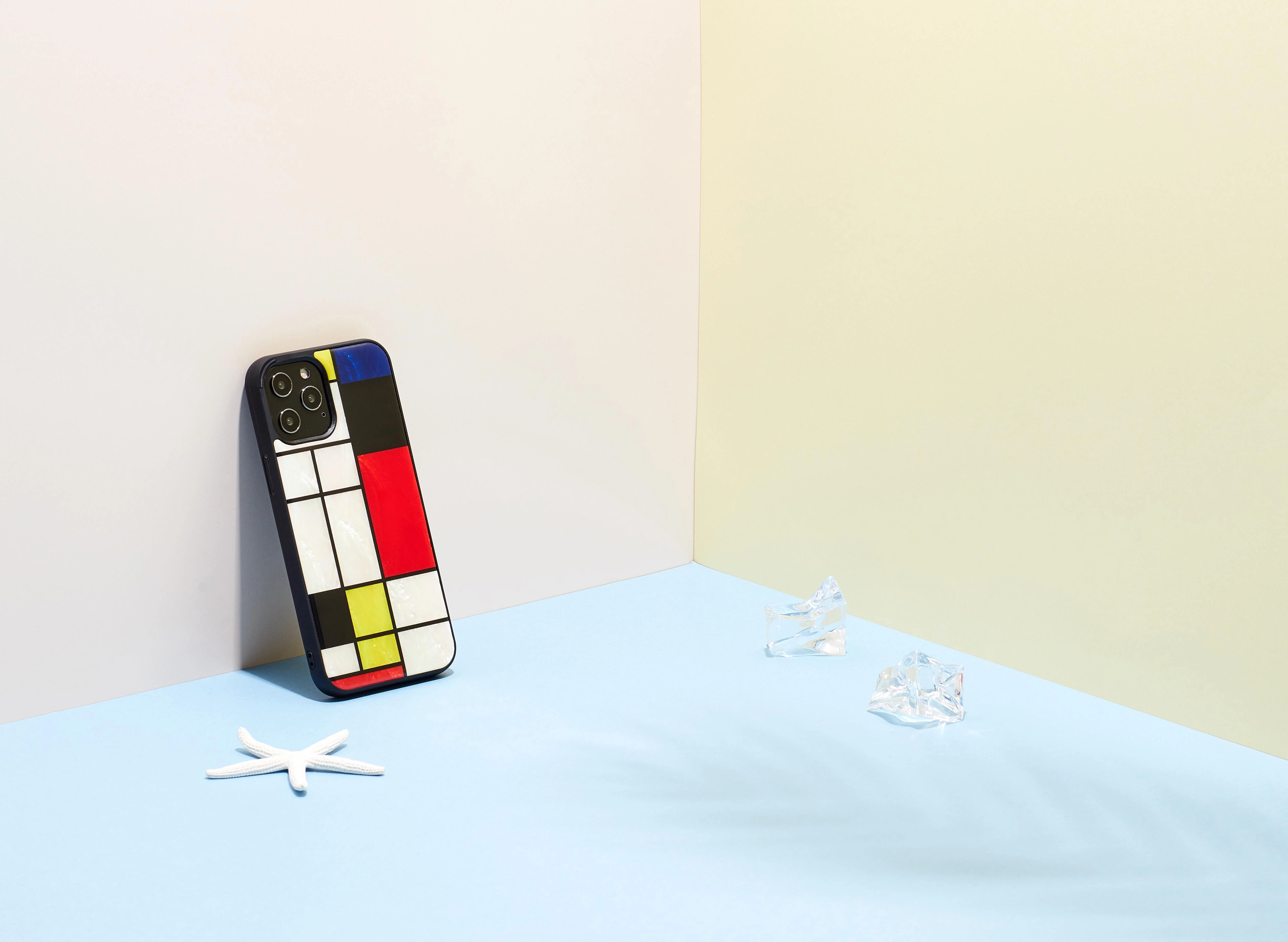 Dėklas iKins case for Apple iPhone 12 Pro Max mondrian juodas