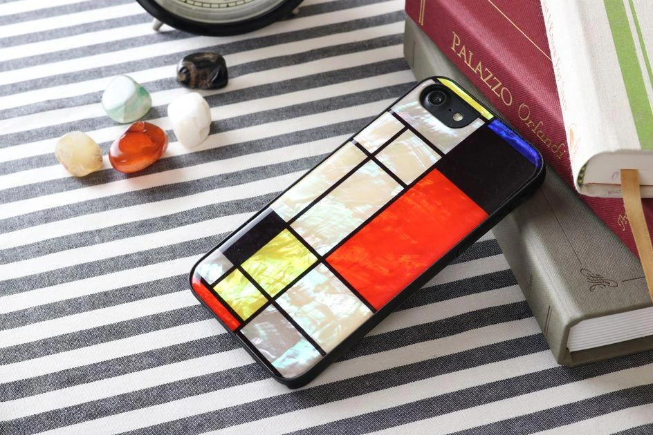 Dėklas iKins case for Apple iPhone 8/7 mondrian juodas