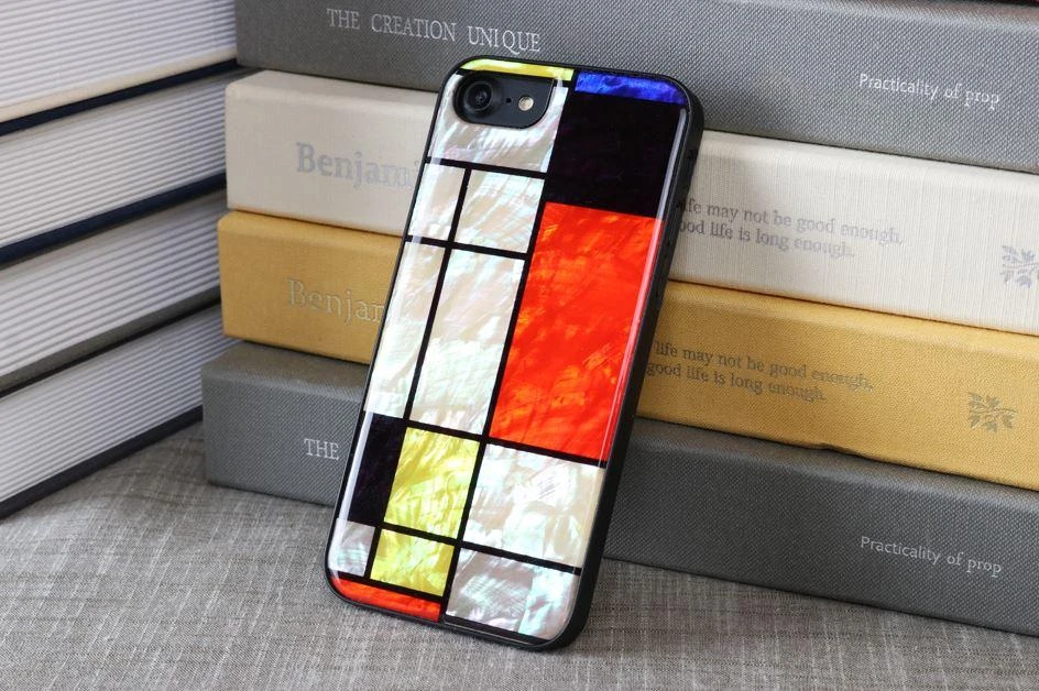 Dėklas iKins case for Apple iPhone 8/7 mondrian juodas