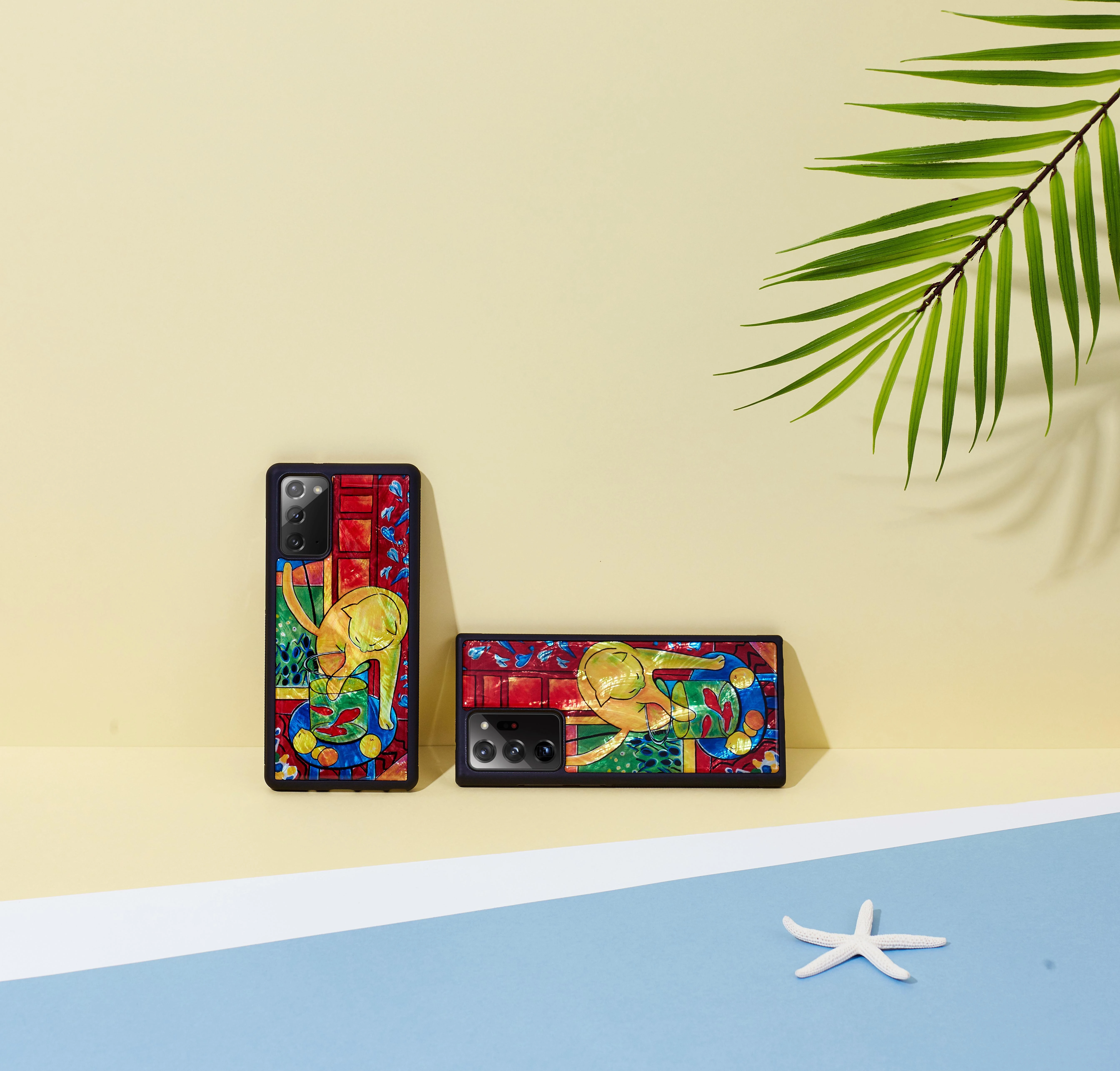 Dėklas iKins case for Samsung Galaxy Note 20 Ultra cat with red fish