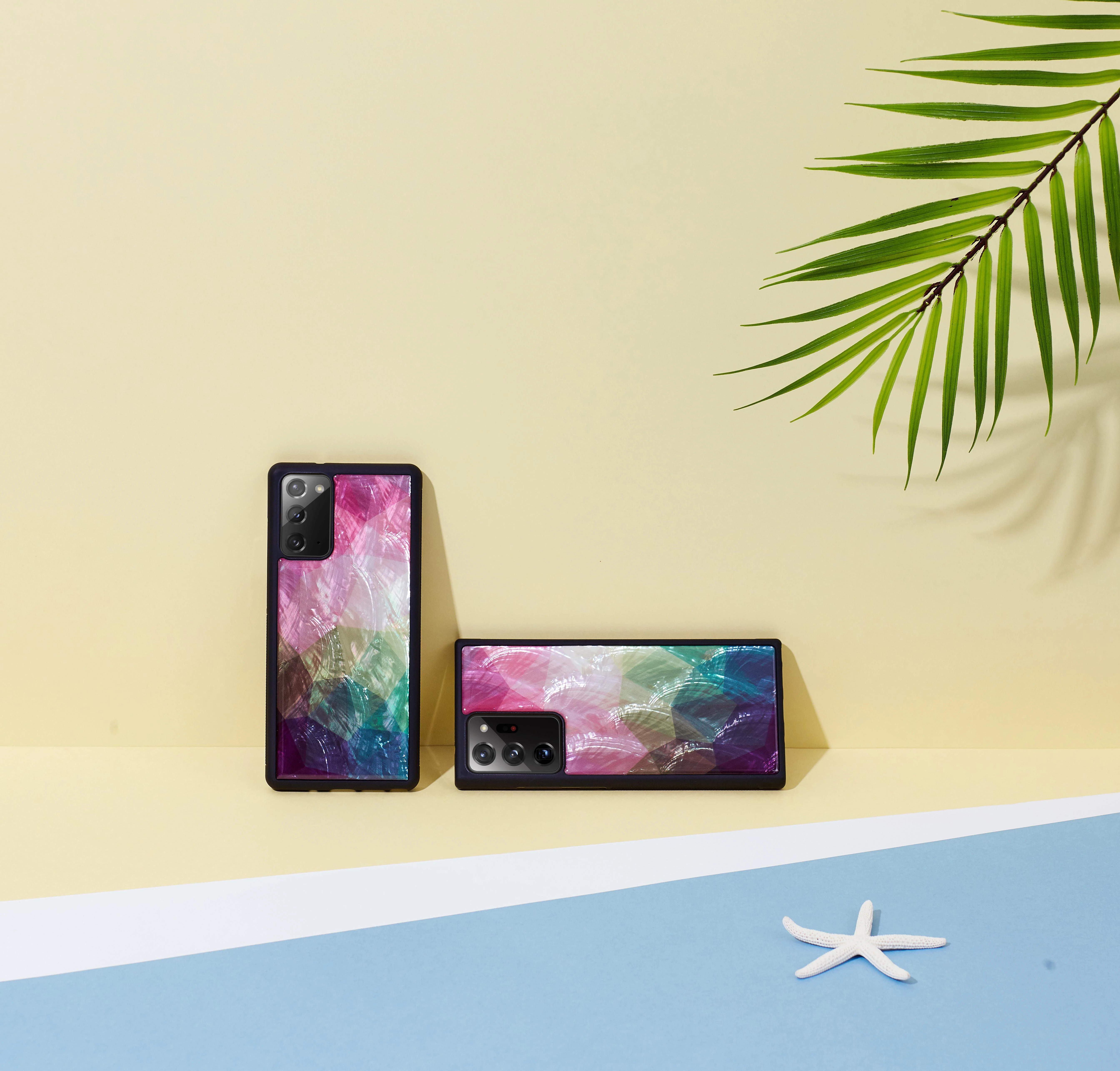 iKins dėklas Samsung Galaxy Note 20 vandens gėlė juodas