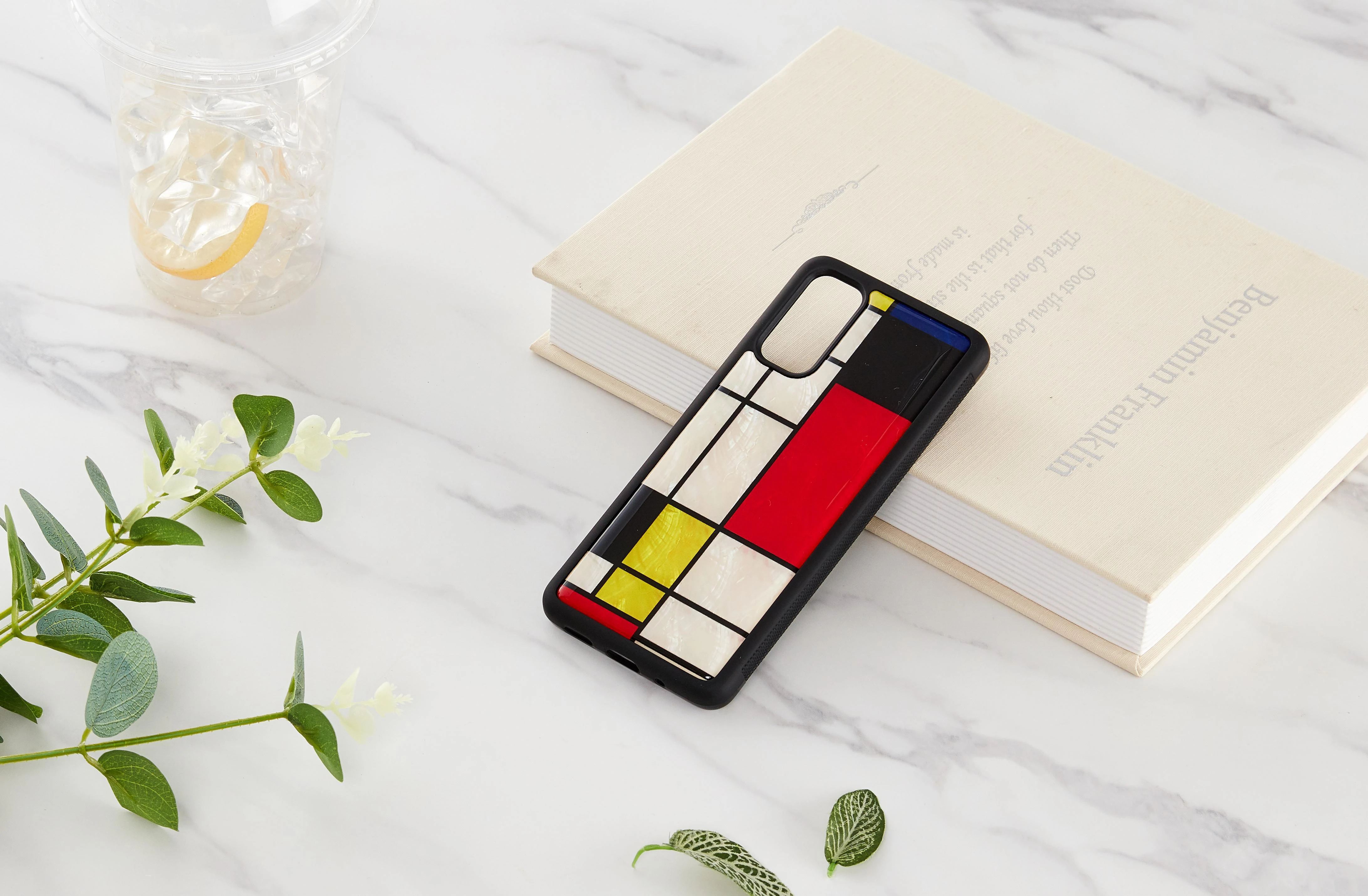 Dėklas iKins case for Samsung Galaxy S20 mondrian juodas