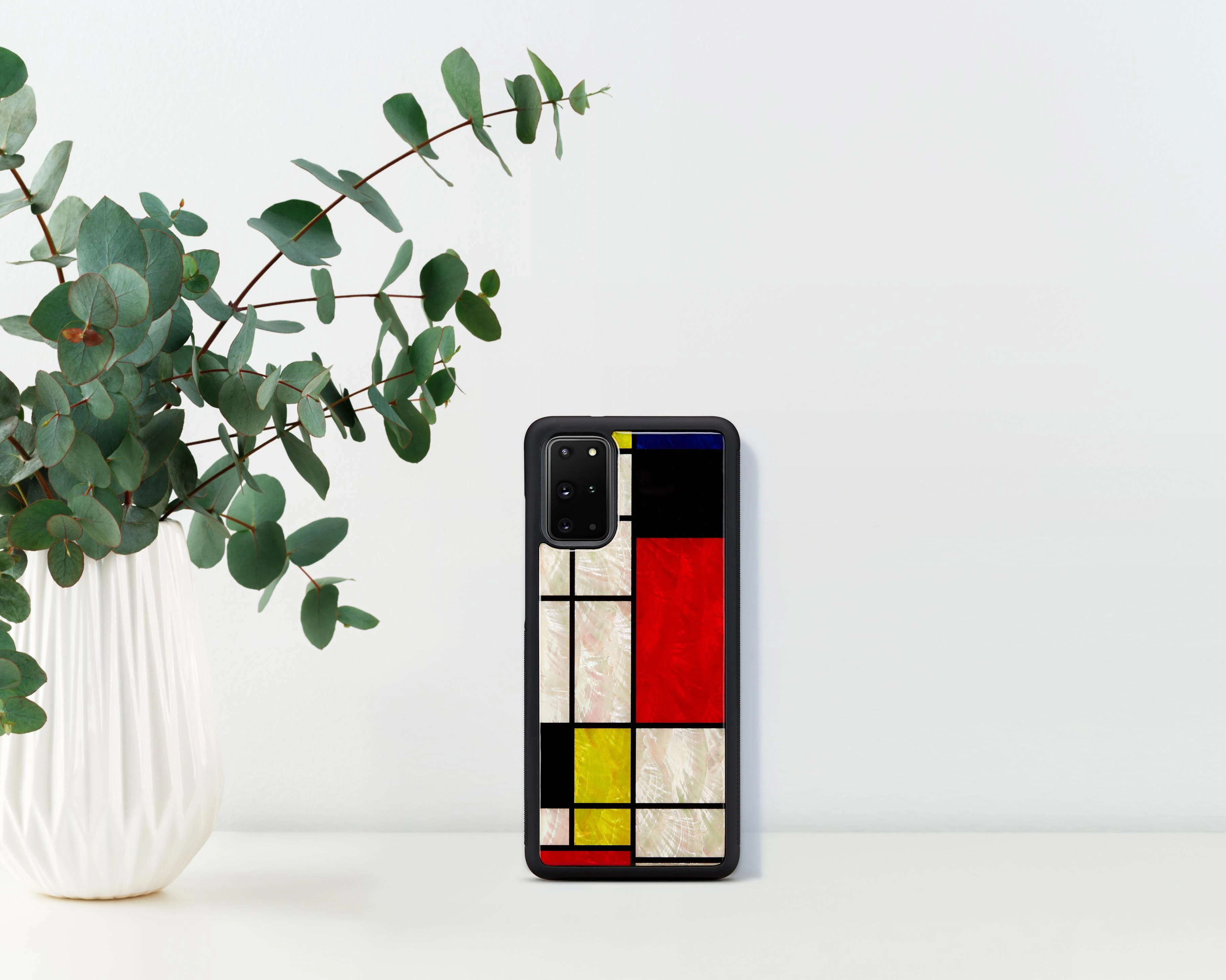 Dėklas iKins case for Samsung Galaxy S20+ mondrian juodas