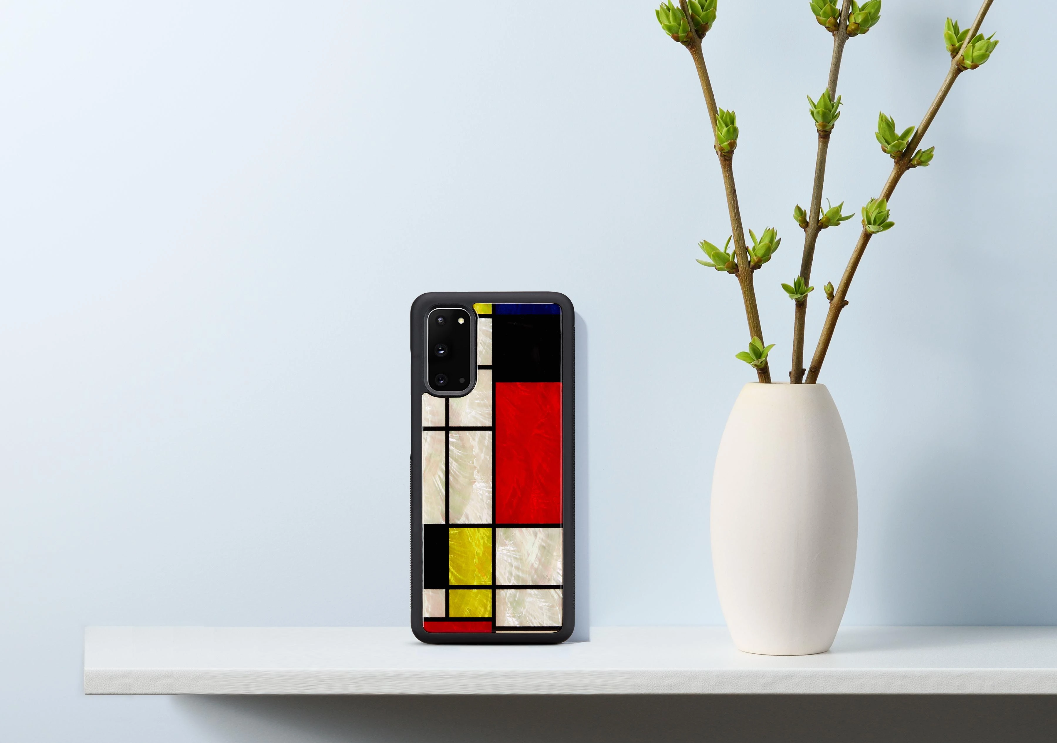 Dėklas iKins case for Samsung Galaxy S20 mondrian juodas