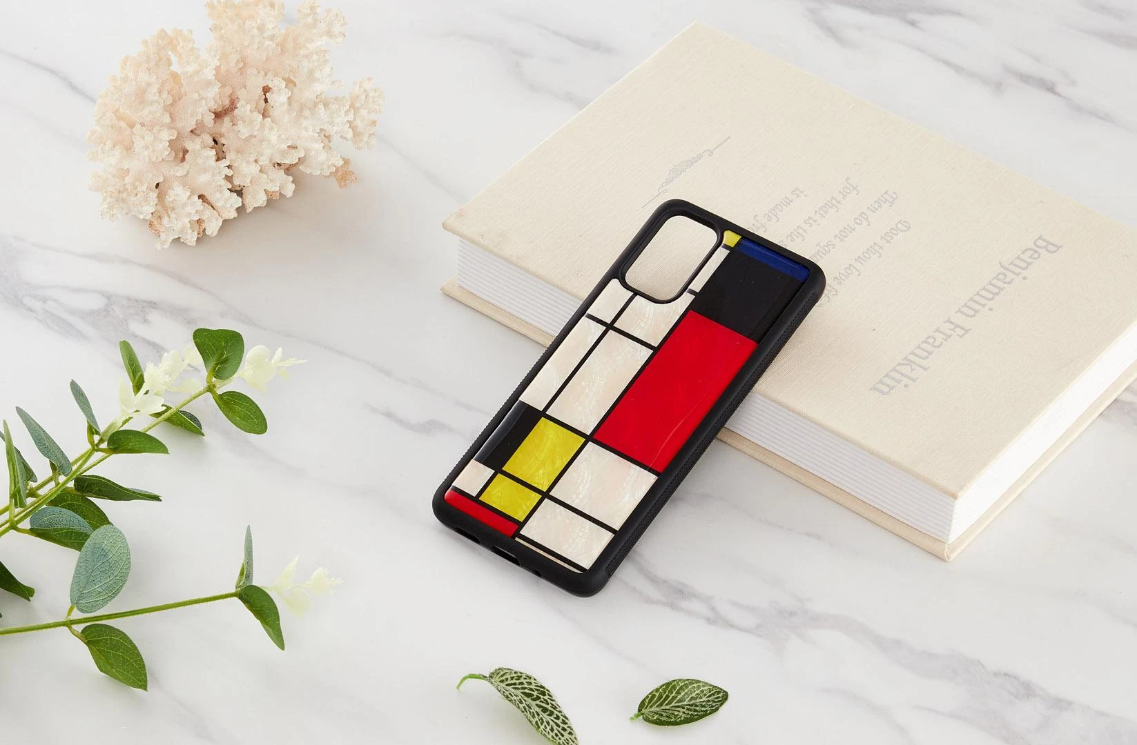 Dėklas iKins case for Samsung Galaxy S20+ mondrian juodas