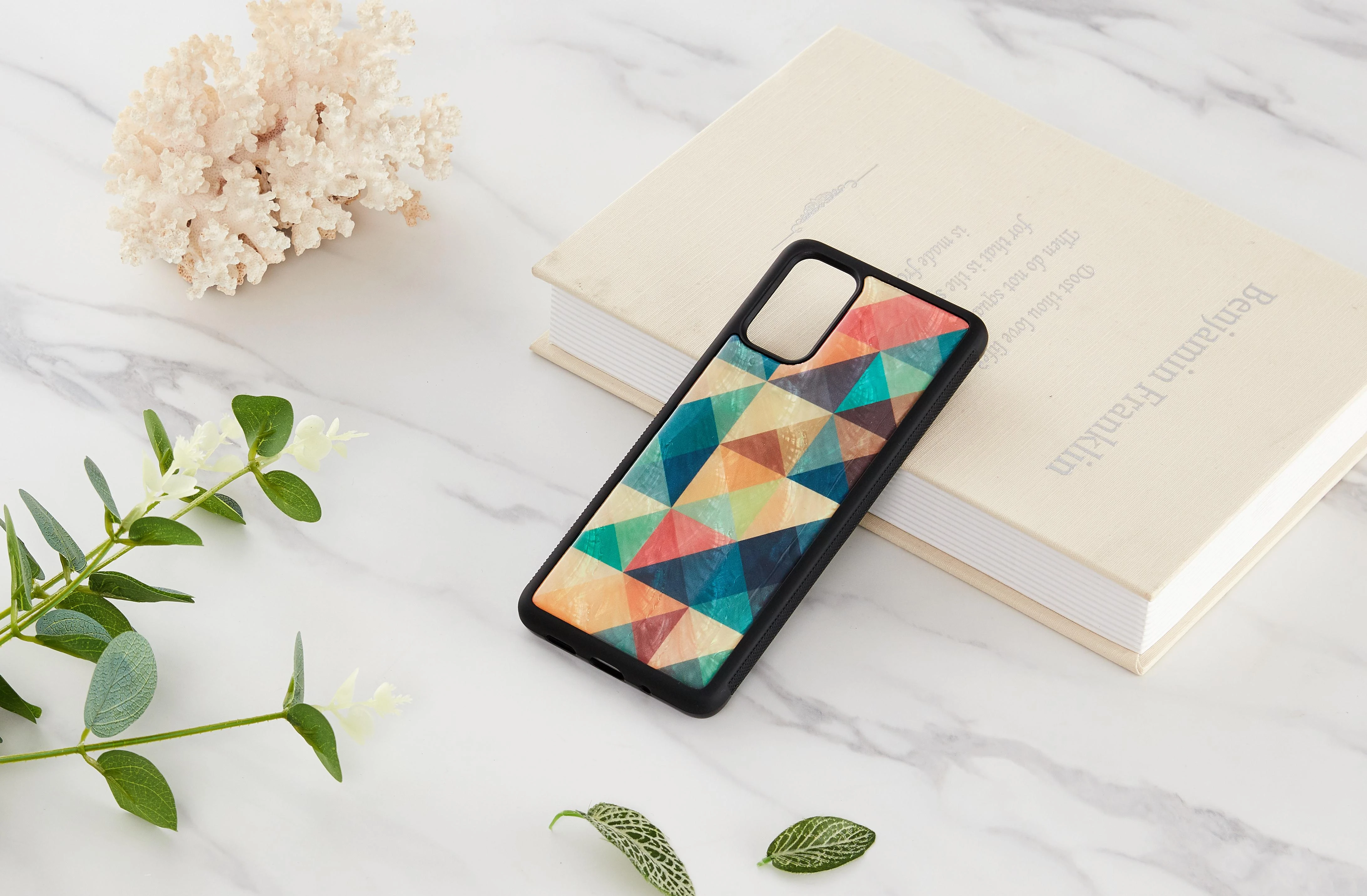 Dėklas iKins case for Samsung Galaxy S20+ mosaic juodas