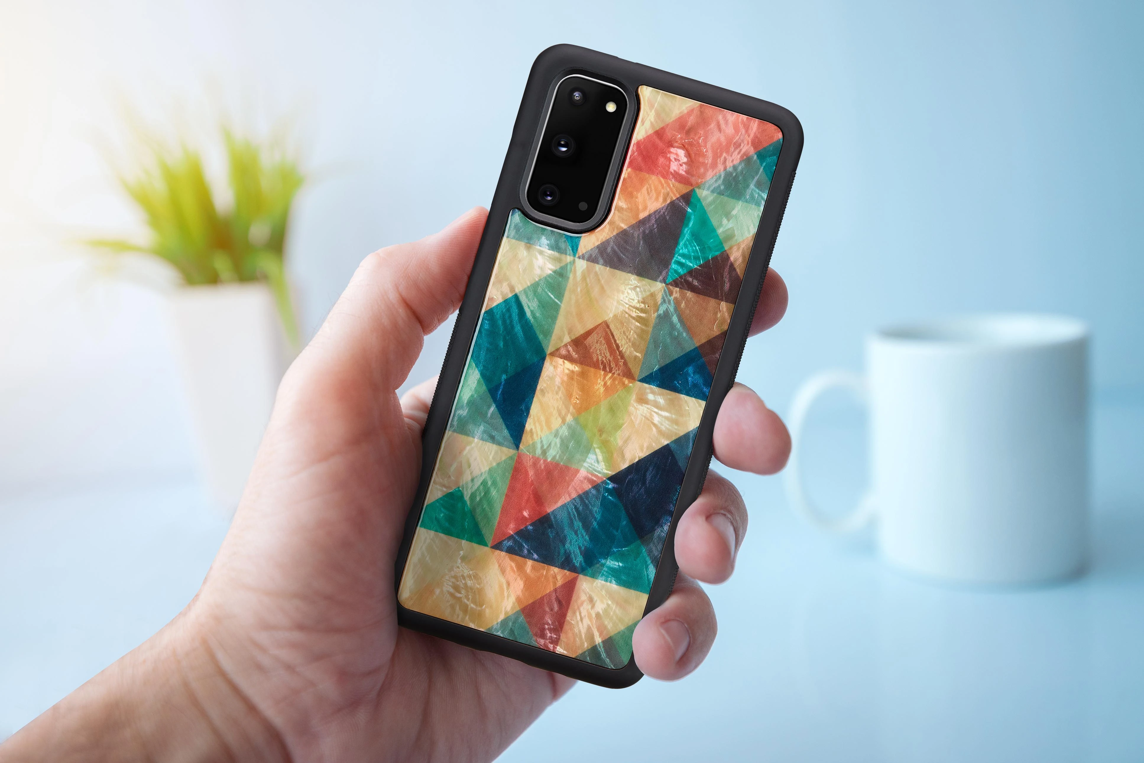 Dėklas iKins case for Samsung Galaxy S20 mosaic juodas