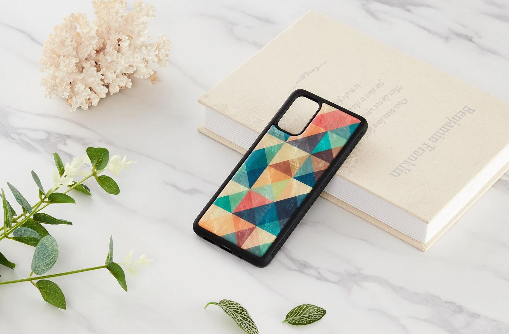 Dėklas iKins case for Samsung Galaxy S20+ mosaic juodas