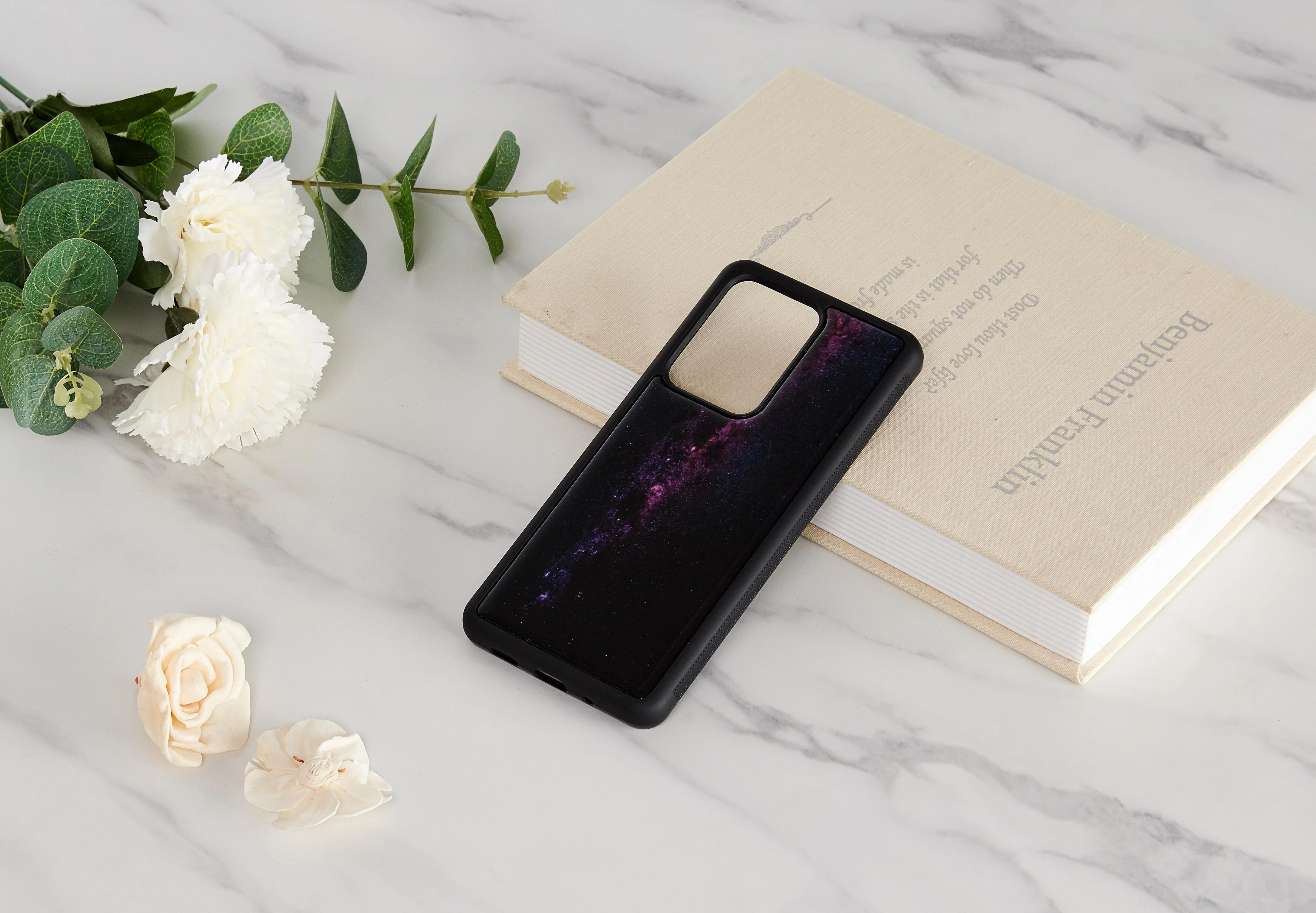 Dėklas iKins case for Samsung Galaxy S20 Ultra milky way juodas