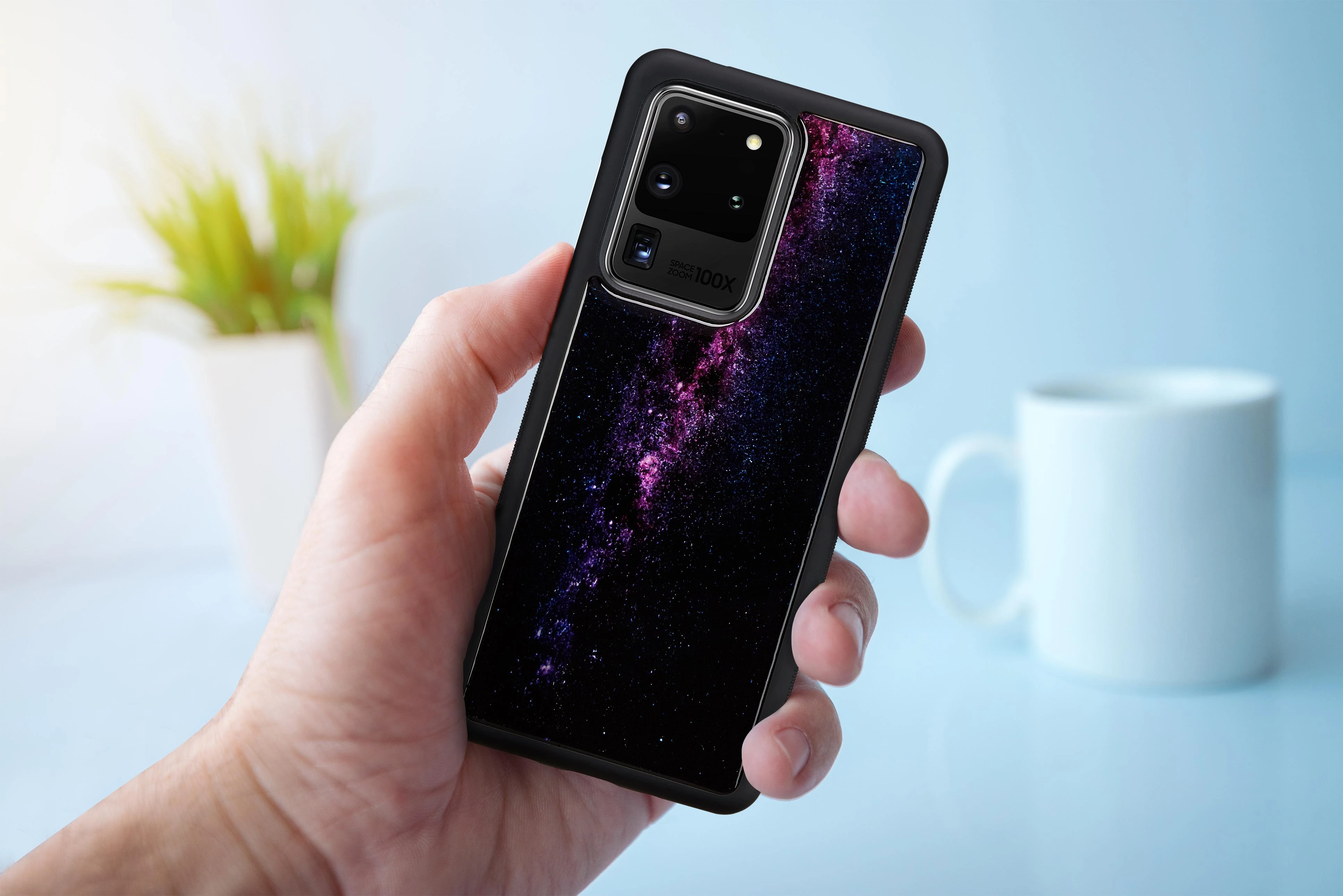 Dėklas iKins case for Samsung Galaxy S20 Ultra milky way juodas