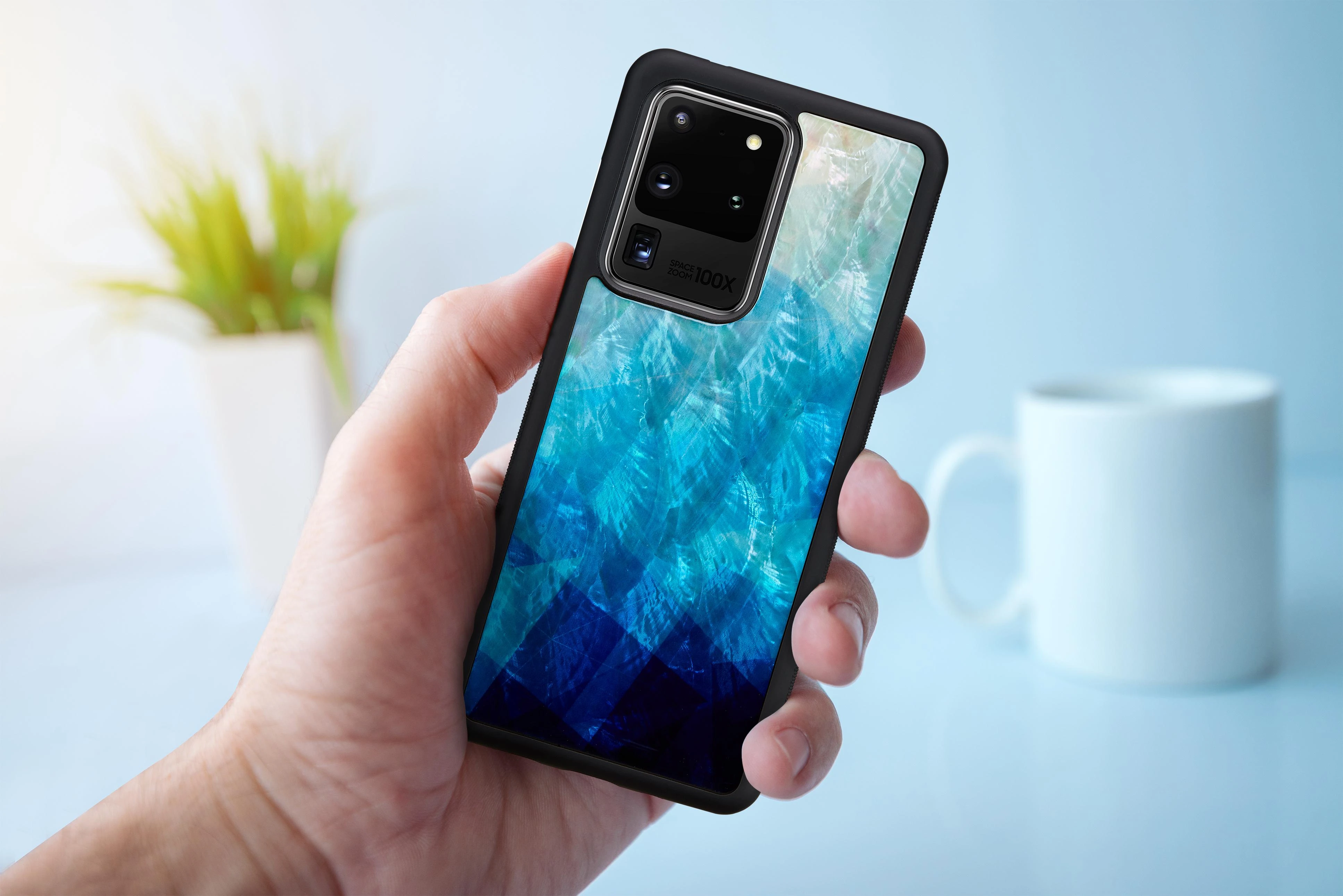 Dėklas iKins case for Samsung Galaxy S20 Ultra mėlynas lake juodas