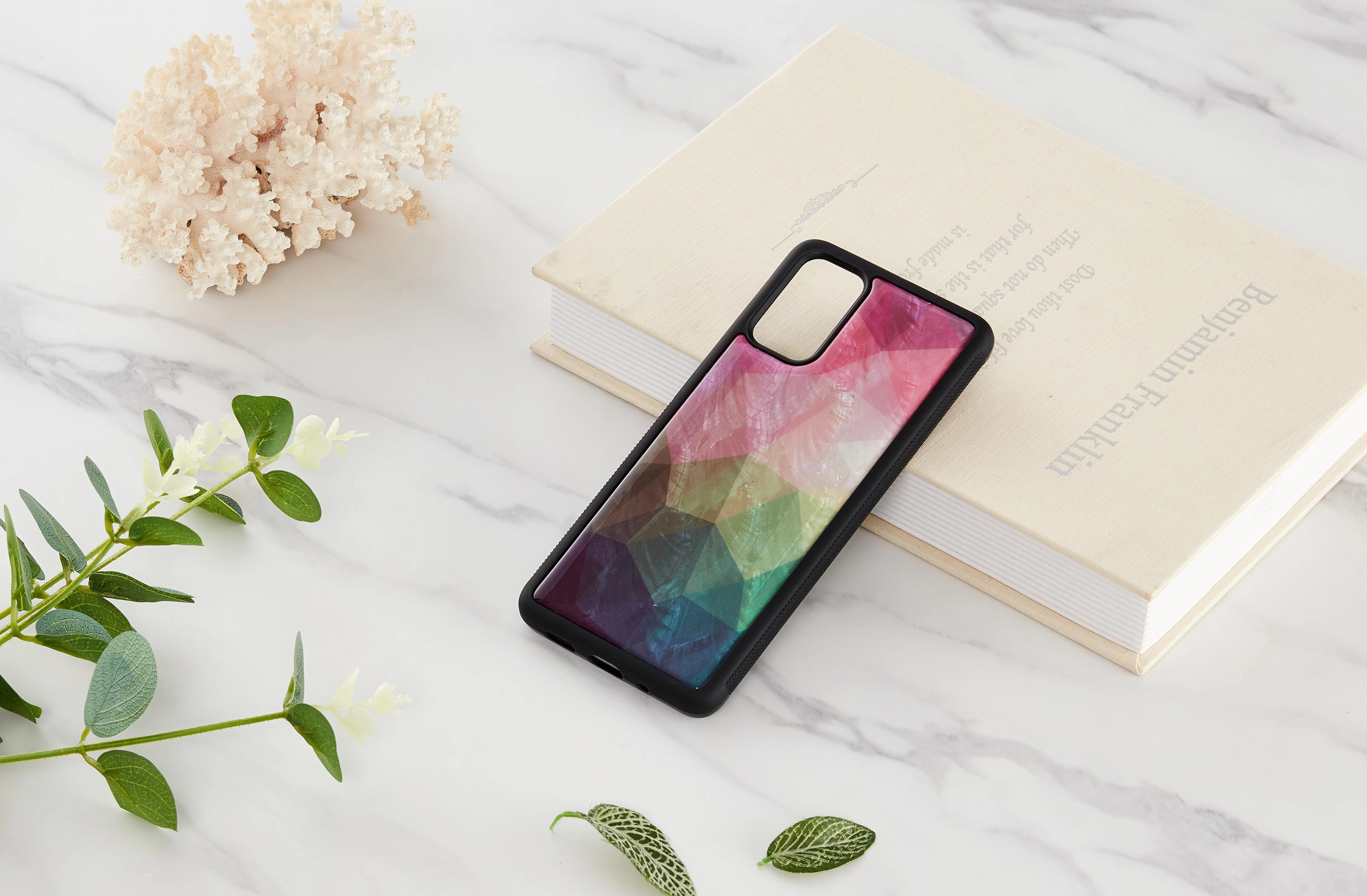 Dėklas iKins case for Samsung Galaxy S20+ water flower juodas