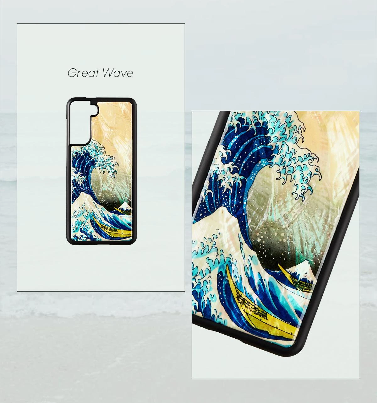 Dėklas iKins case for Samsung Galaxy S21+ great wave off