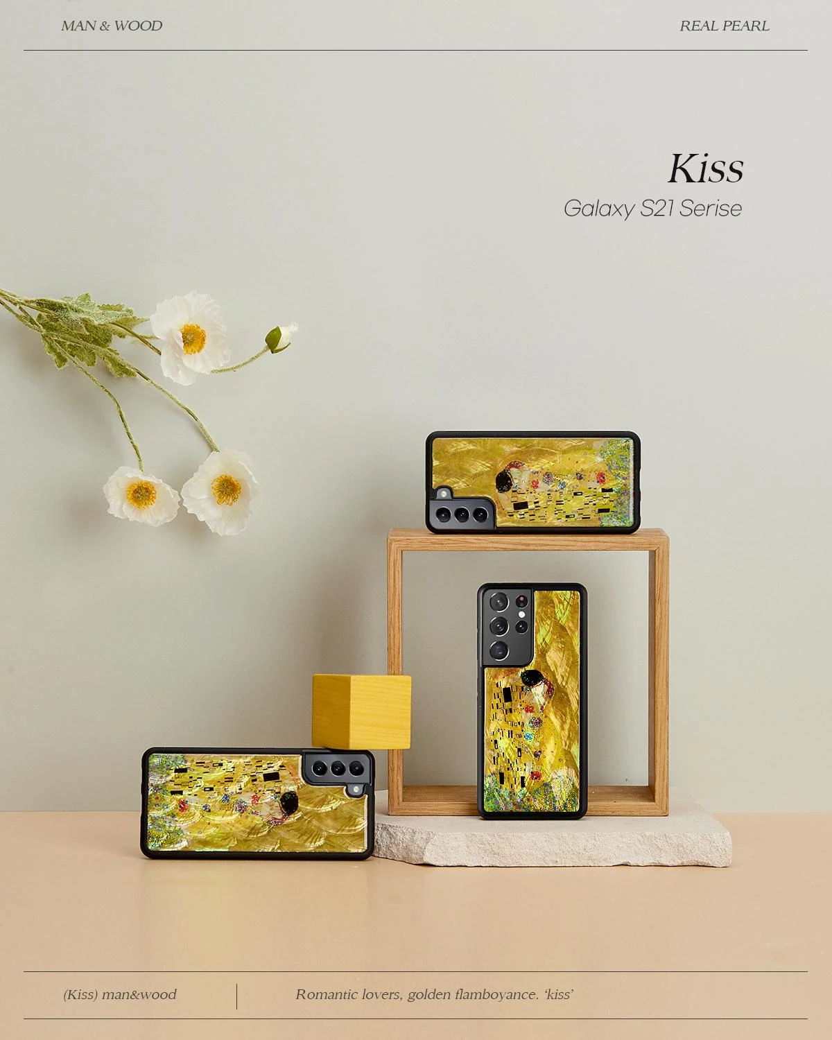 iKins dėklas skirtas Samsung Galaxy S21+ kiss juodos spalvos