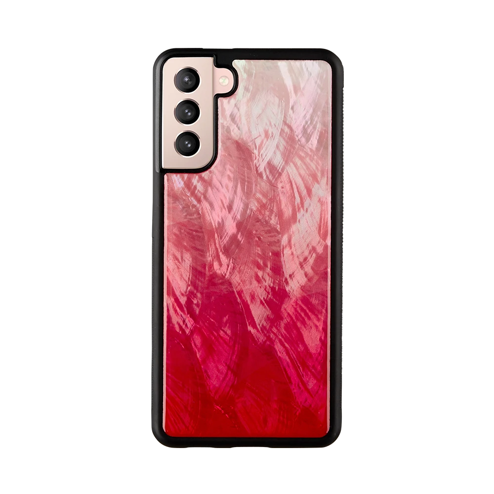 Dėklas iKins case for Samsung Galaxy S21+ pink lake juodas