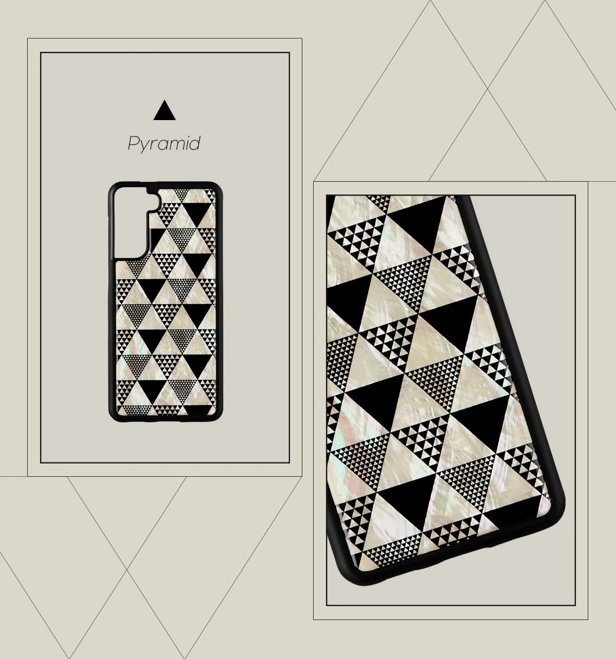 Dėklas iKins case for Samsung Galaxy S21+ pyramid juodas