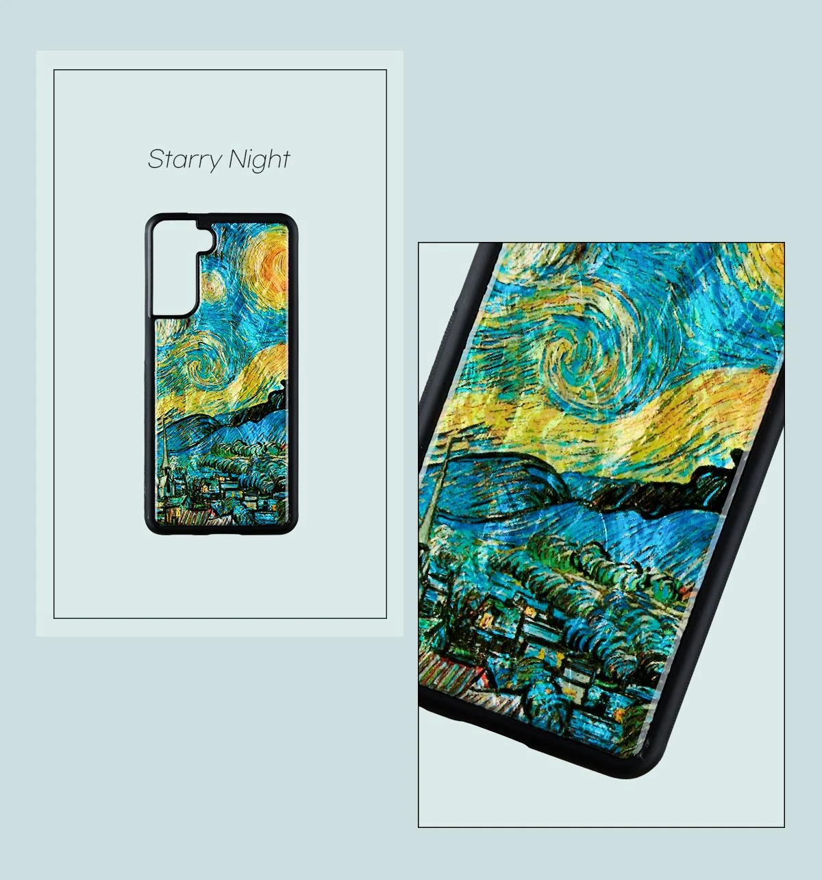 Dėklas iKins case for Samsung Galaxy S21+ starry night juodas