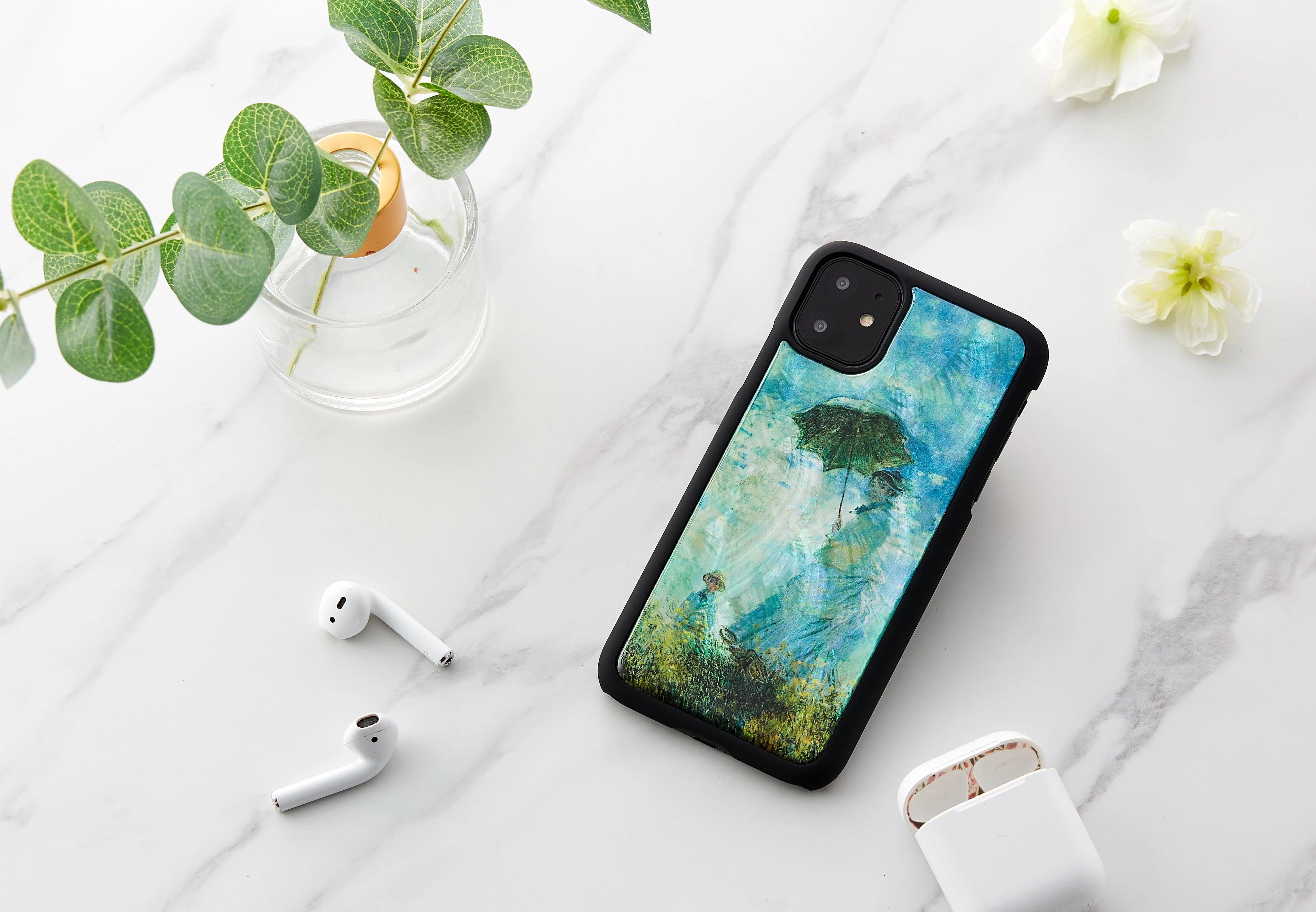 Ikins Juodas telefono dėklas iPhone 11, Camille