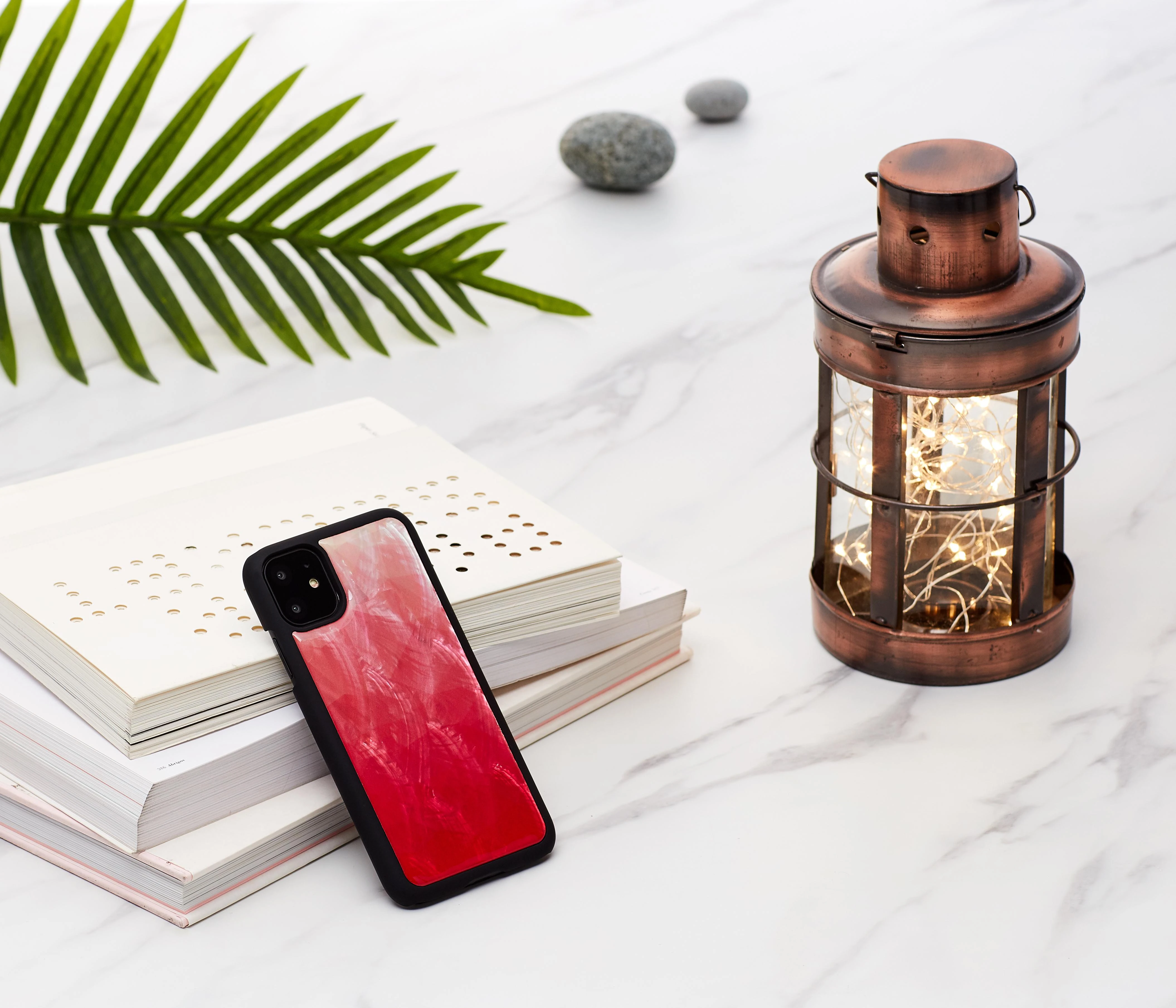 iKins SmartPhone dėklas Apple iPhone 11 rožinės spalvos lake juodos spalvos