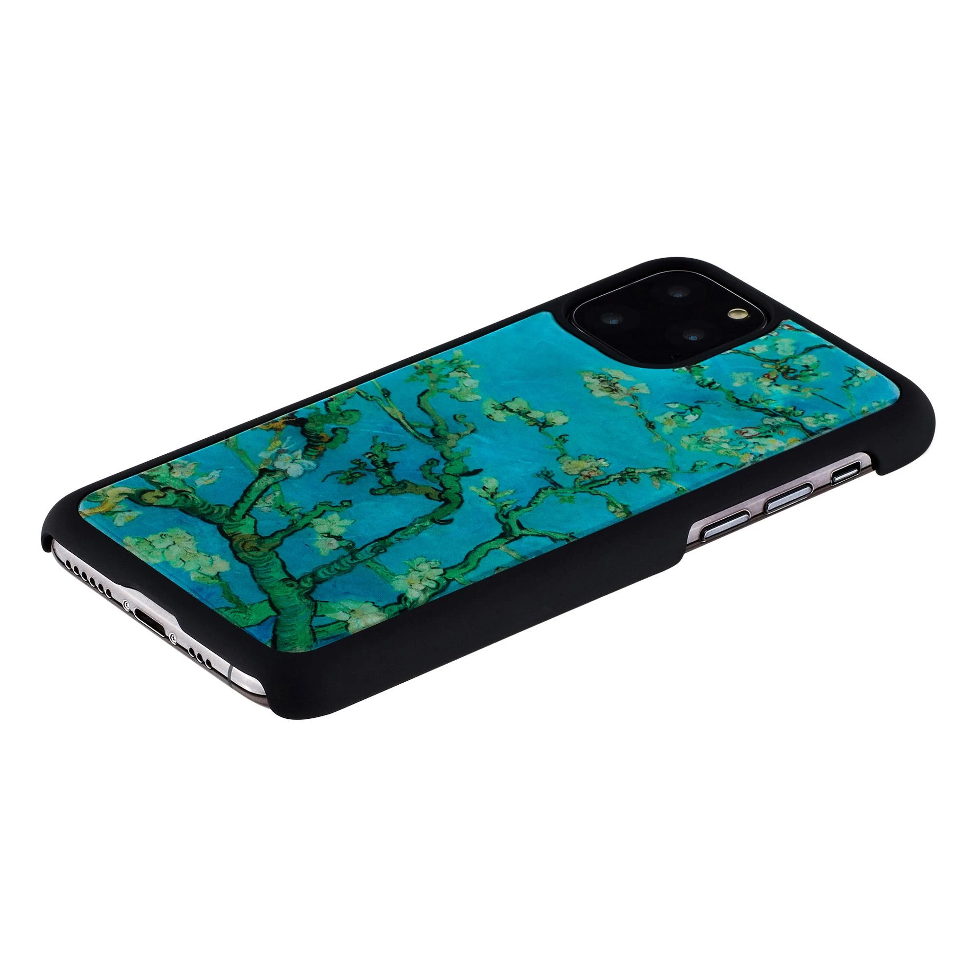 Ikins Telefono dėklas iPhone 11 Pro, Almond Blossom Juodas