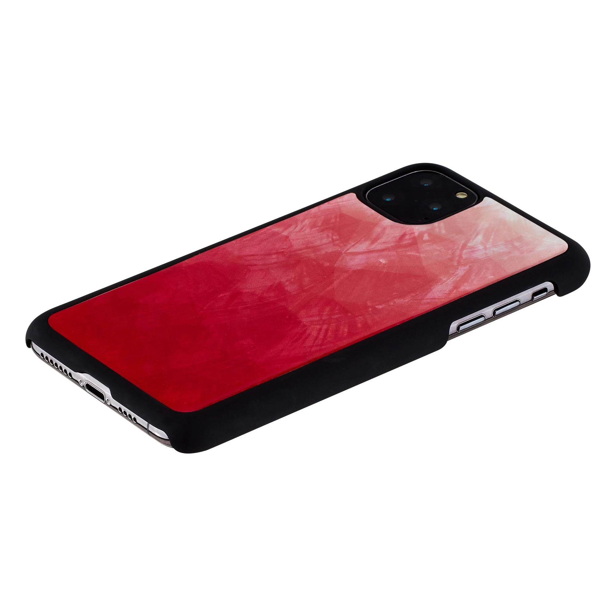 Ikins Telefono dėklas iPhone 11 Pro Max, rožinės ir juodos spalvų