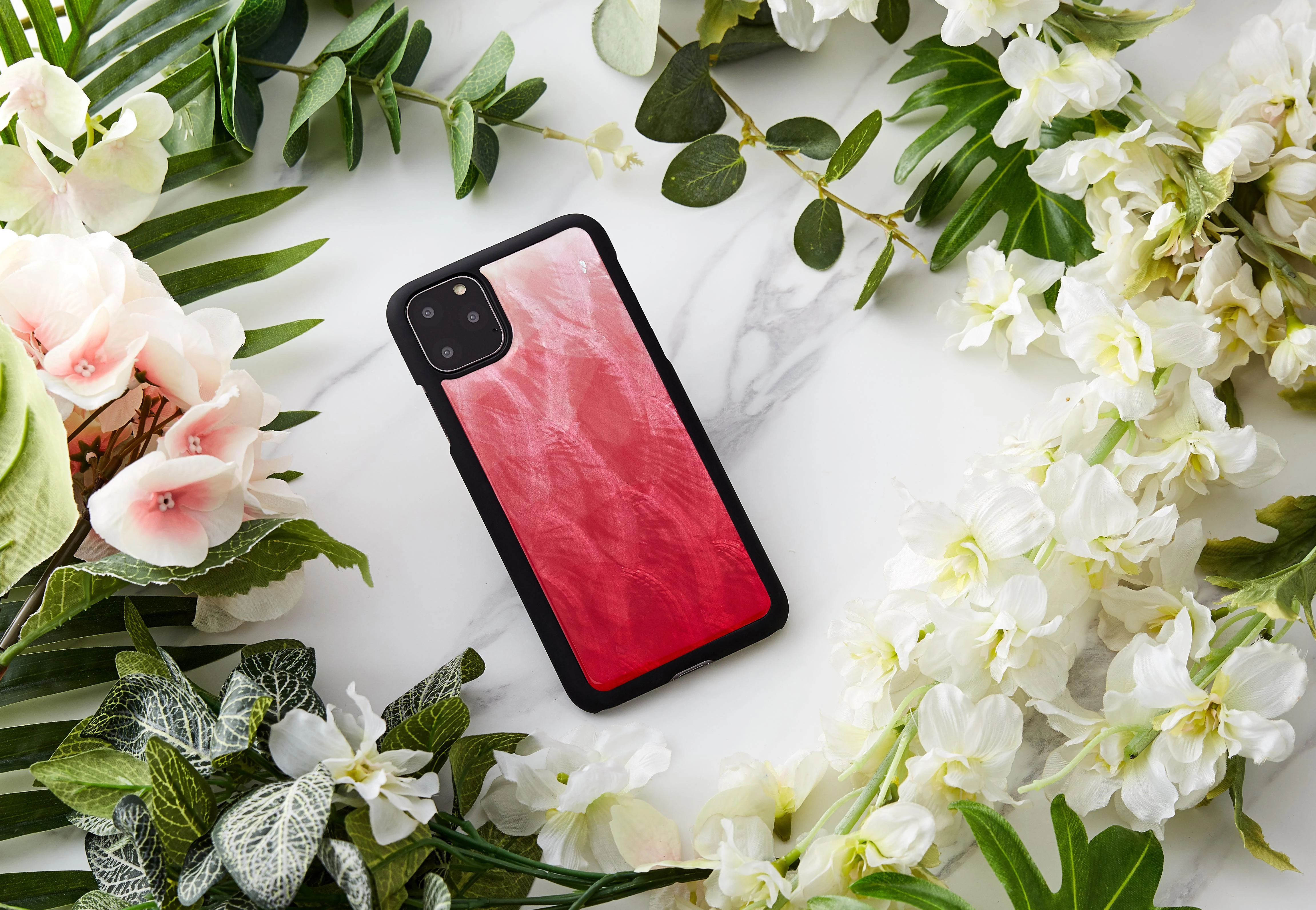 Ikins Telefono dėklas iPhone 11 Pro Max, rožinės ir juodos spalvų