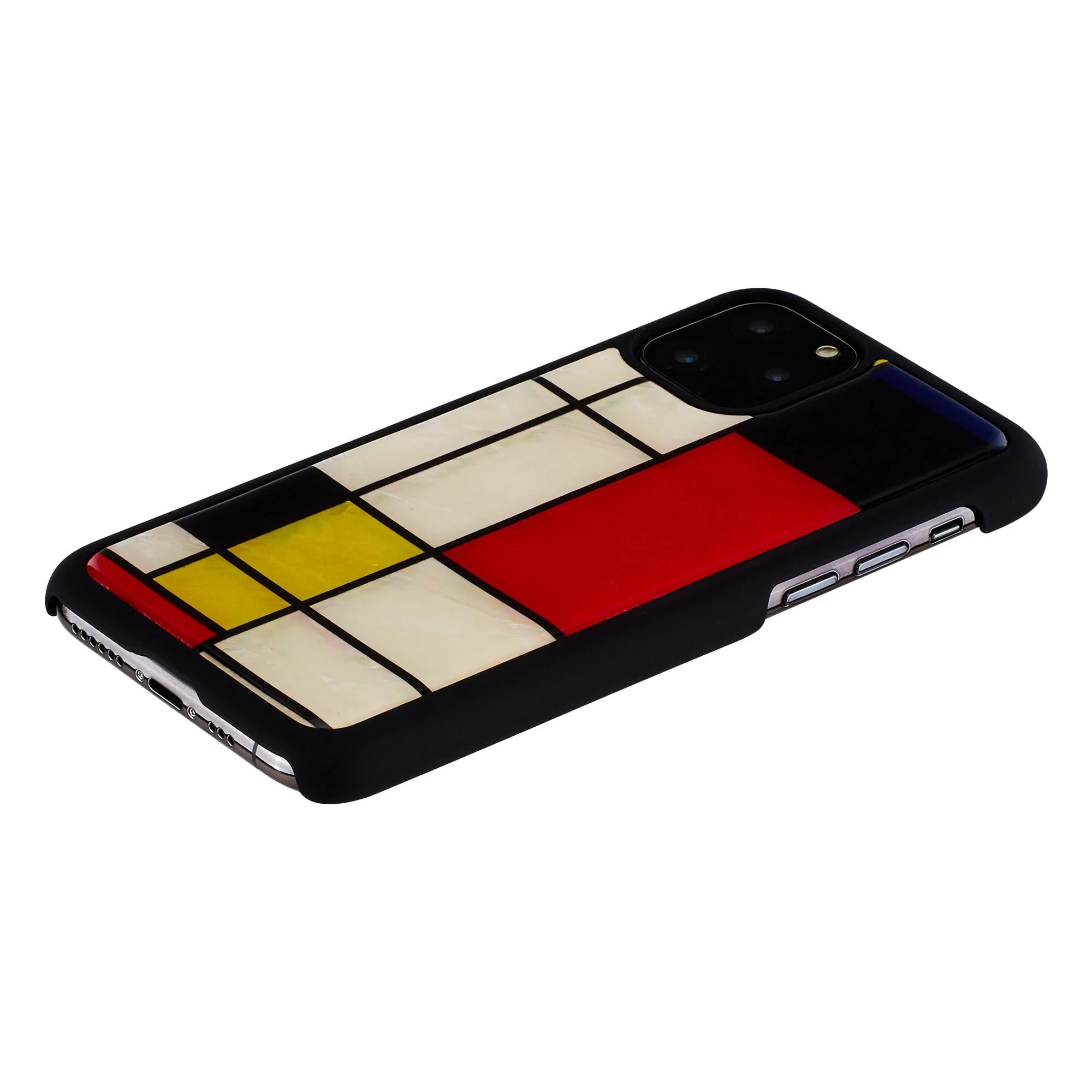 Ikins Telefono dėklas iPhone 11 Pro, Mondrian Juodas