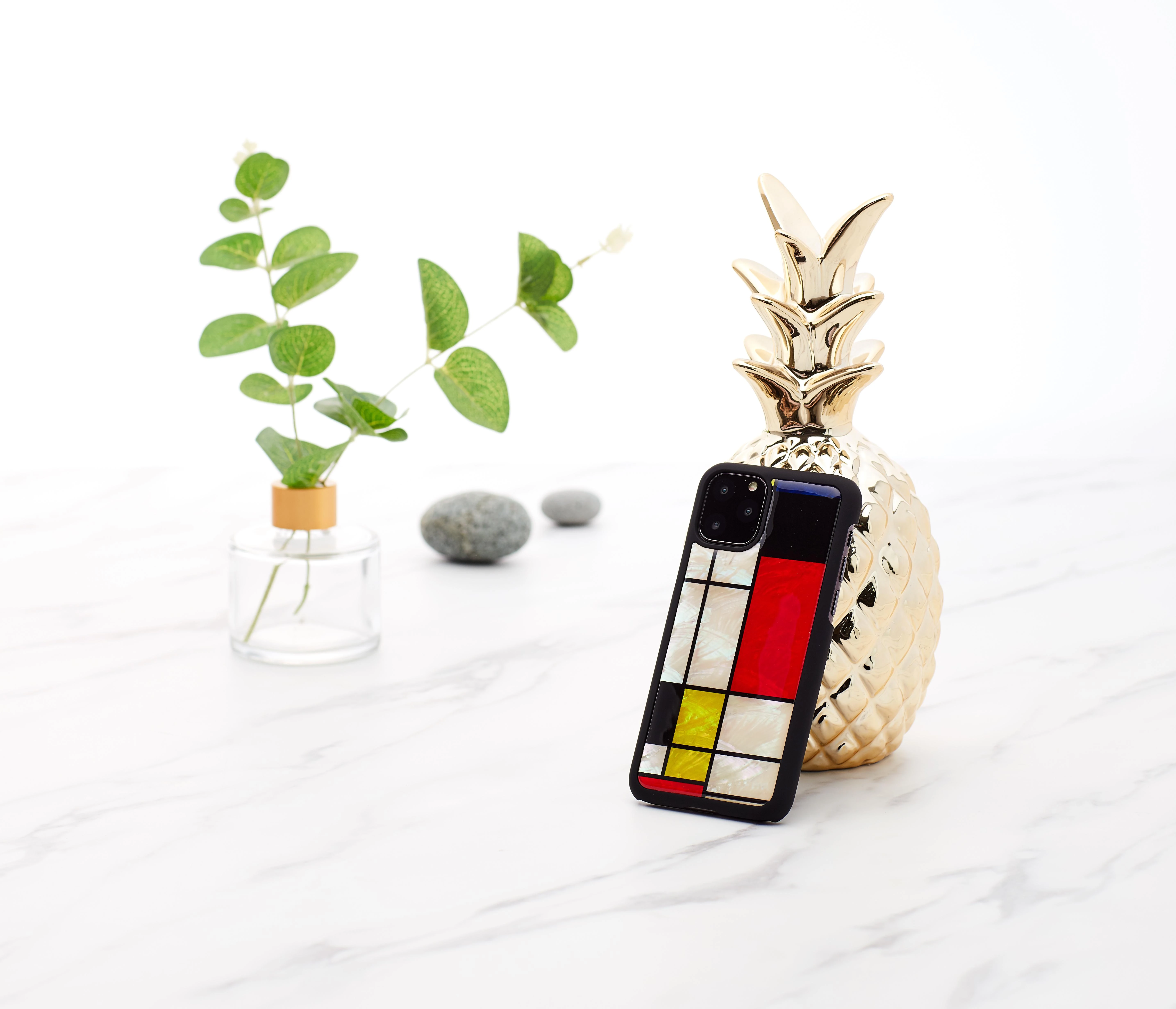 Ikins Telefono dėklas iPhone 11 Pro, Mondrian Juodas