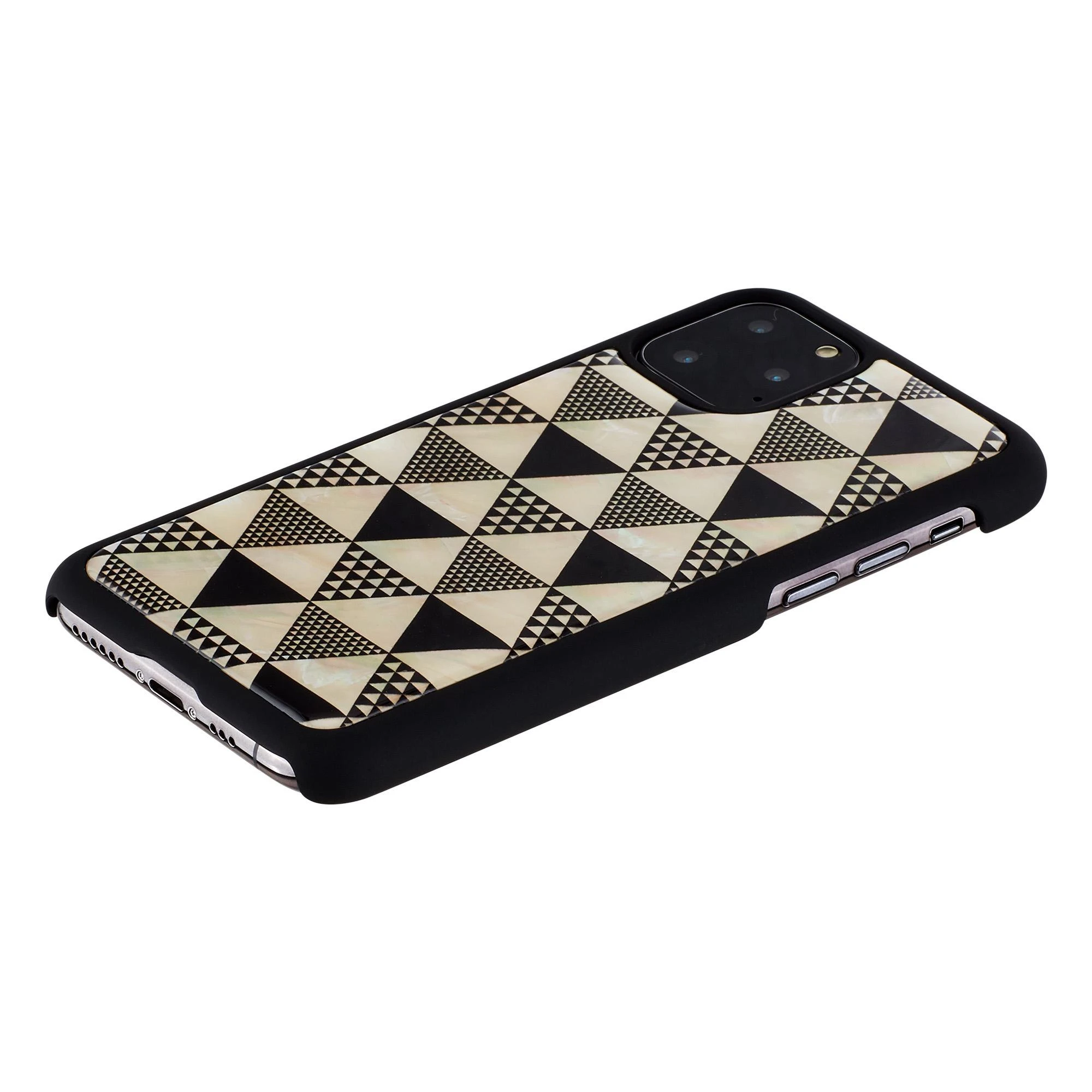 Ikins Telefono dėklas iPhone 11 Pro, juodas „Pyramid“