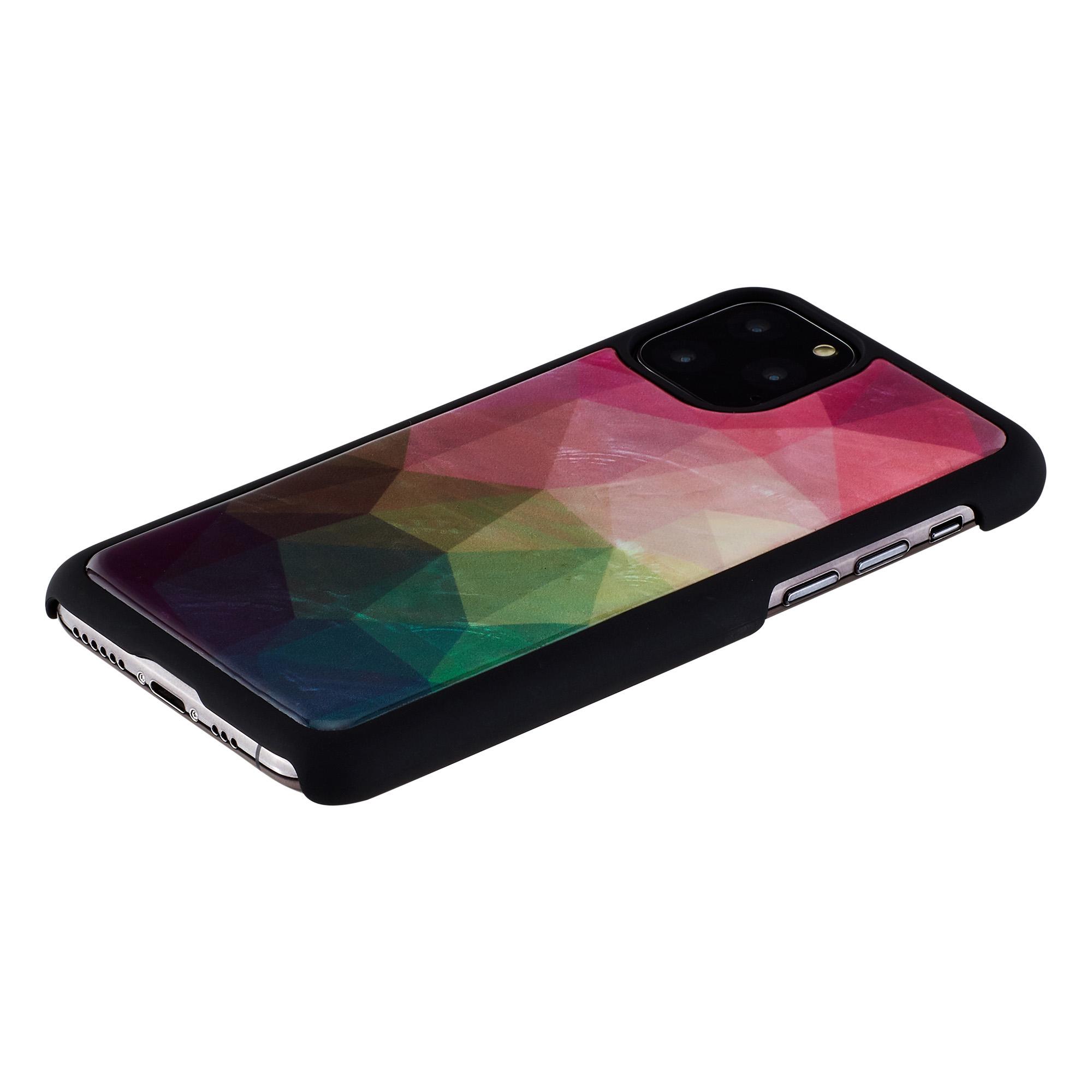 Ikins Juodas telefono dėklas iPhone 11 Pro su gėlių raštu