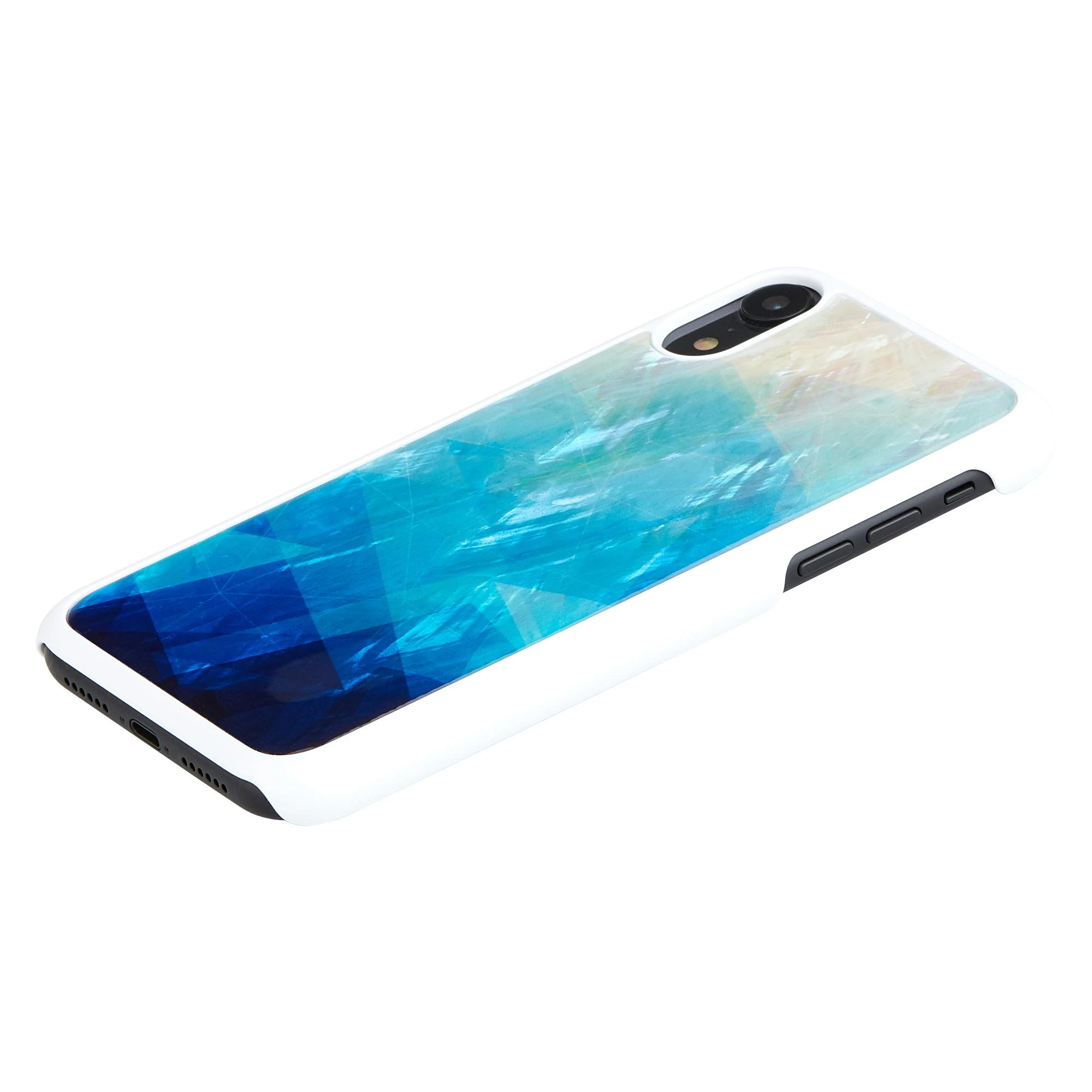 iKins SmartPhone dėklas Apple iPhone XR mėlynas lake baltos spalvos