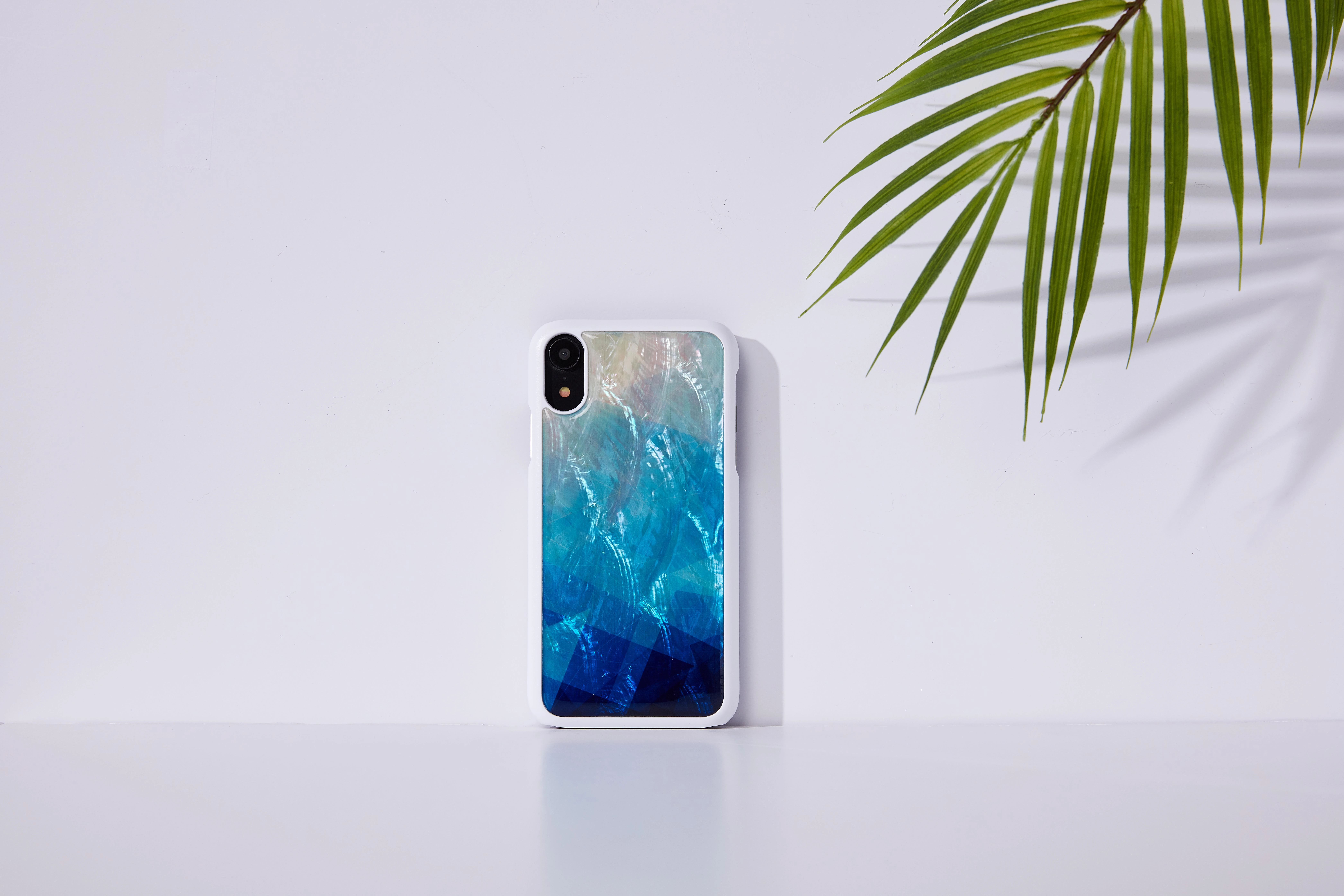 iKins SmartPhone dėklas Apple iPhone XR mėlynas lake baltos spalvos