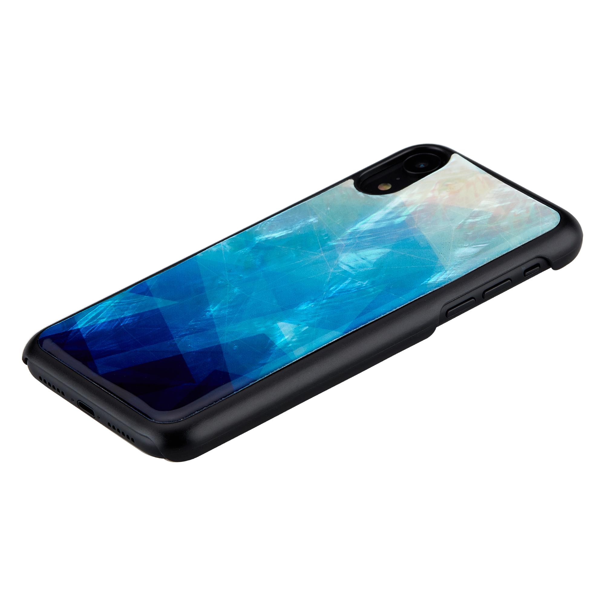 Mėlyna iKins telefono dėklas iPhone XR, mėlynas lake juodas