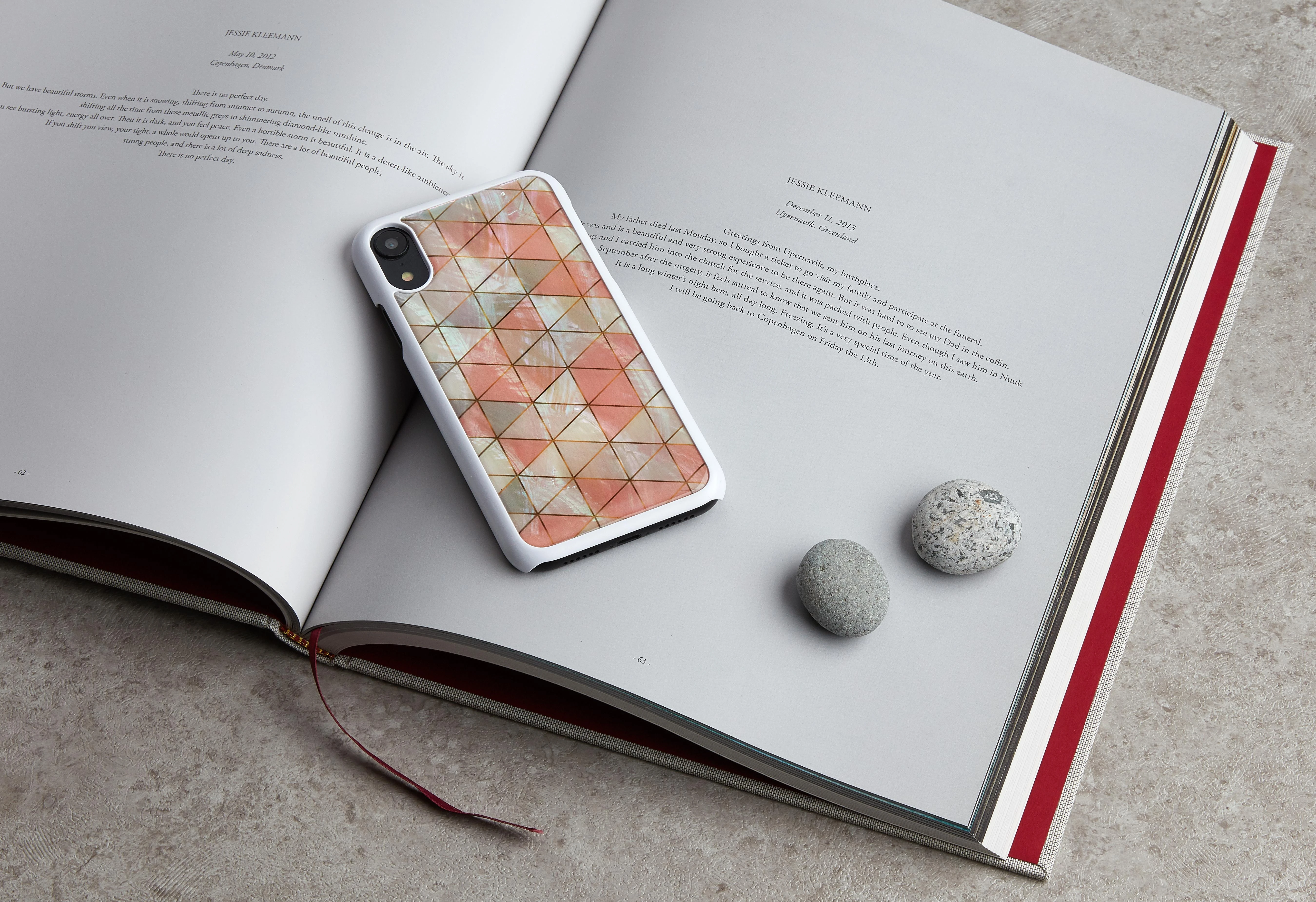 Ikins iPhone XR telefono dėklas „Diamond Baltas“