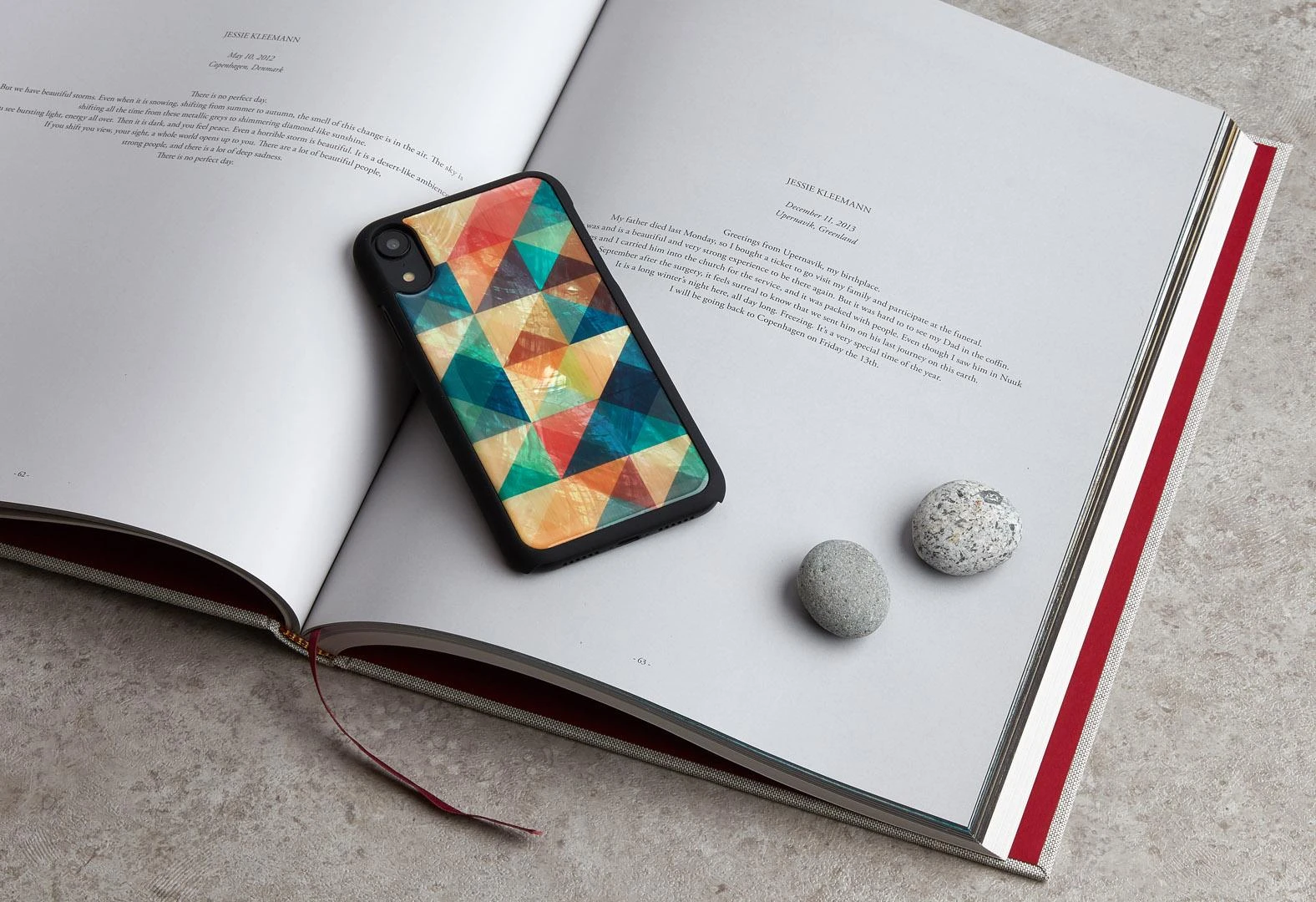 Ikins Telefono dėklas iPhone XR, juodas, mozaikinis