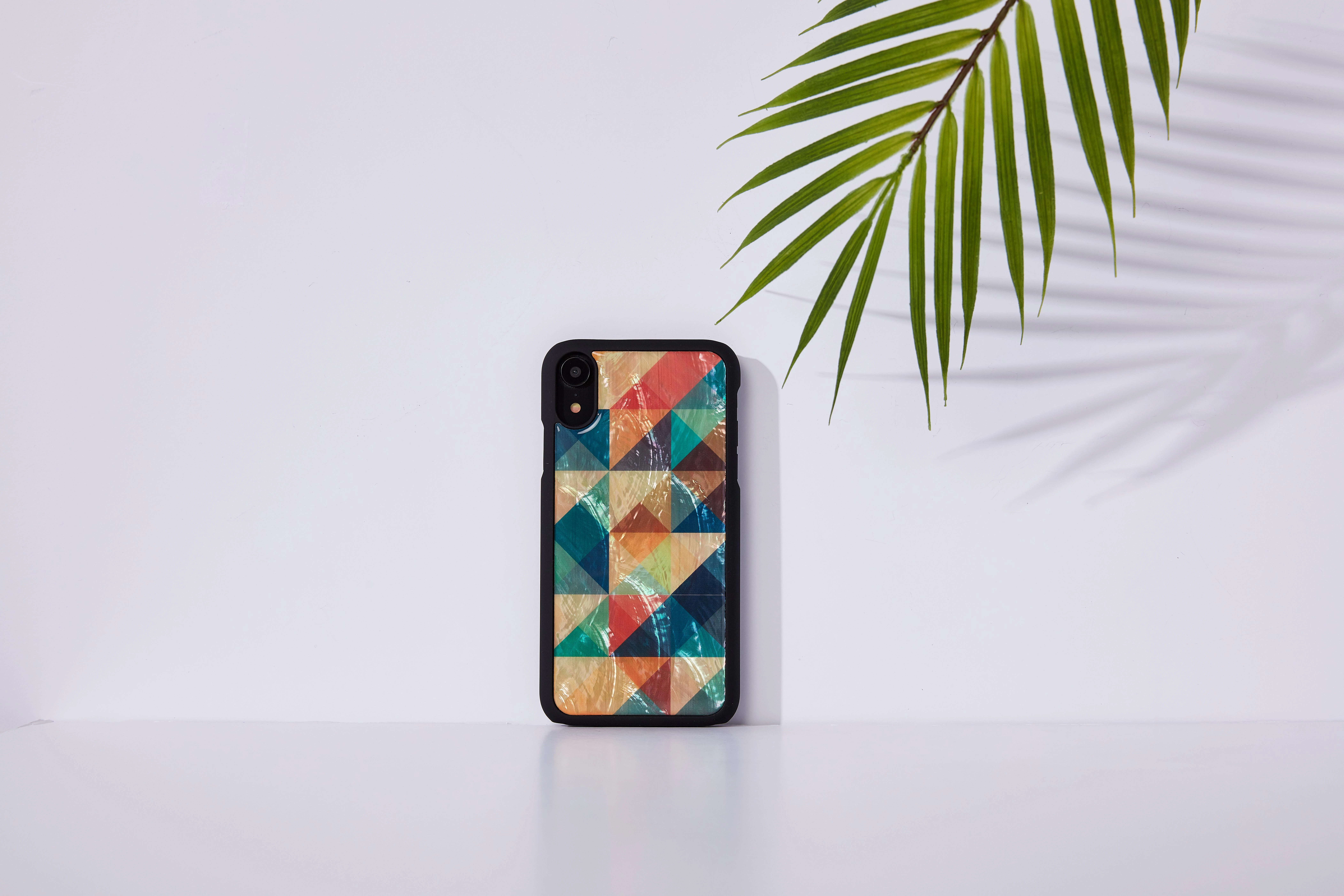 Ikins Telefono dėklas iPhone XR, juodas, mozaikinis