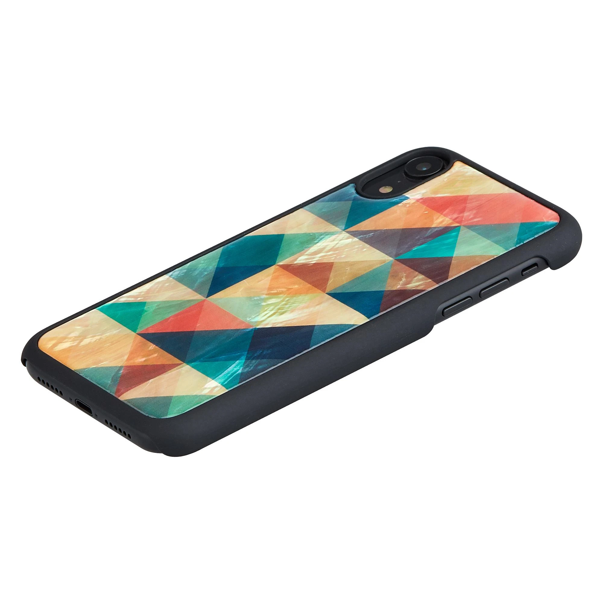 Ikins Telefono dėklas iPhone XR, juodas, mozaikinis