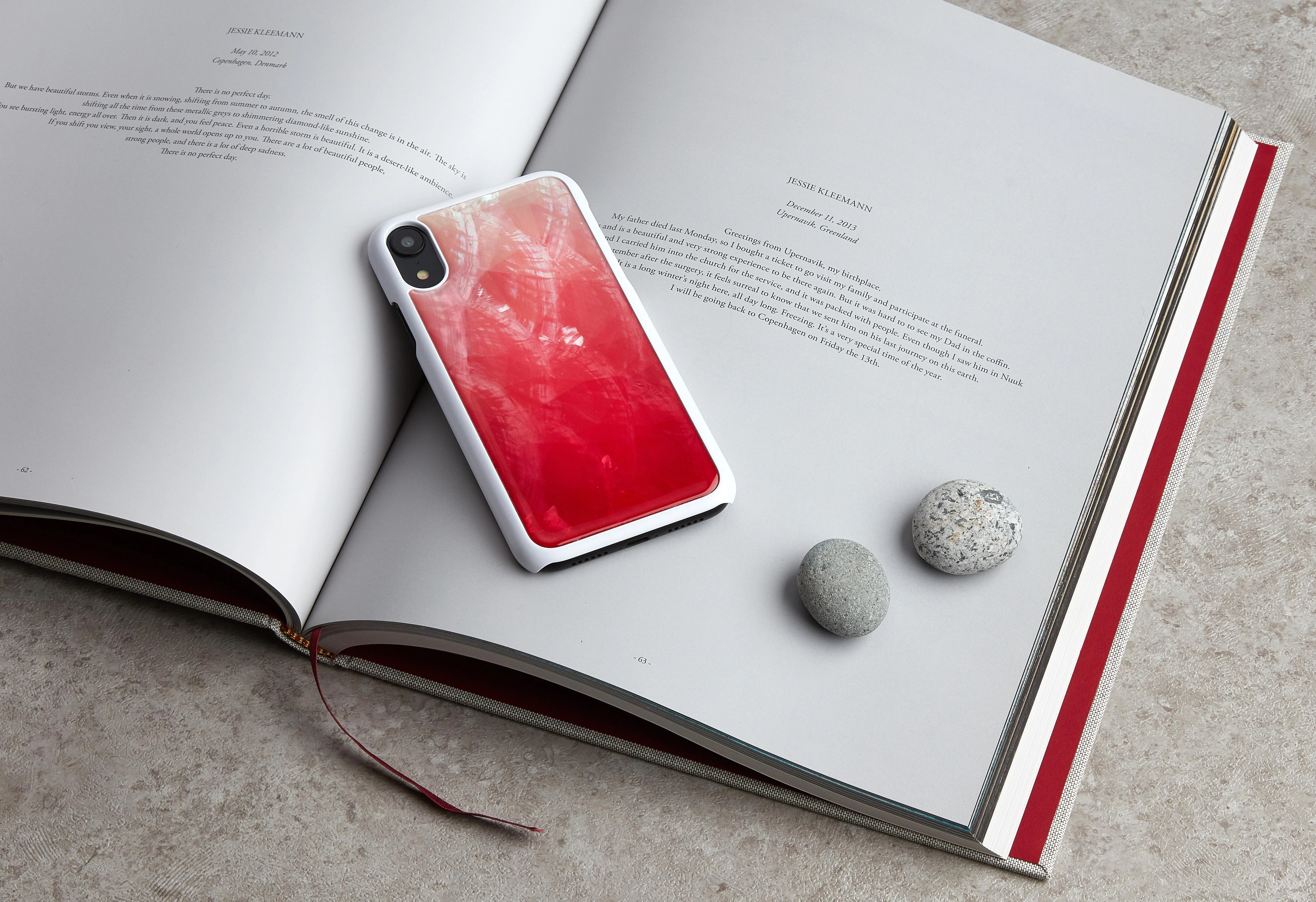 iKins SmartPhone dėklas Apple iPhone XR rožinės spalvos lake baltos spalvos