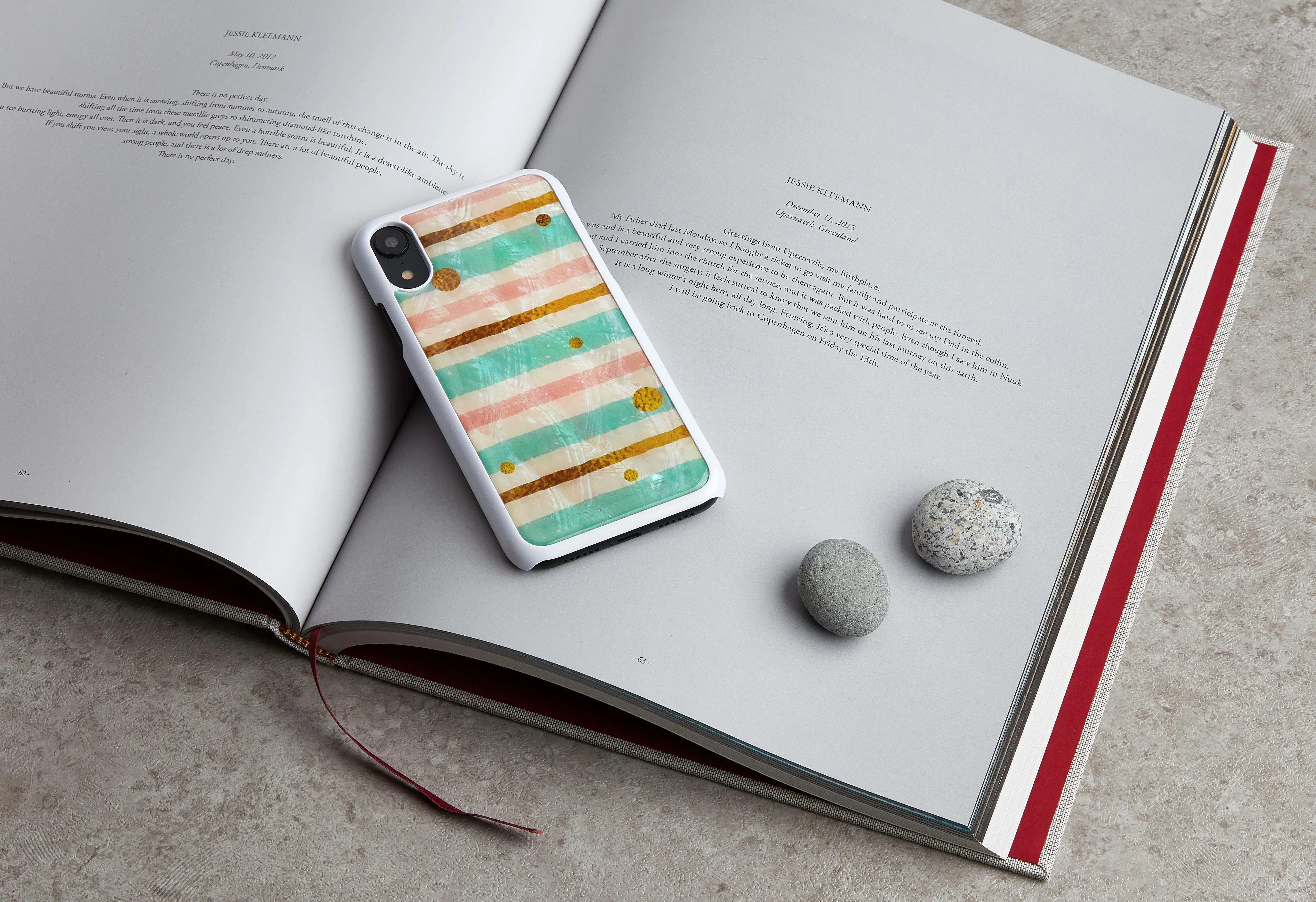 Ikins Telefono dėklas iPhone XR, pop mint baltas