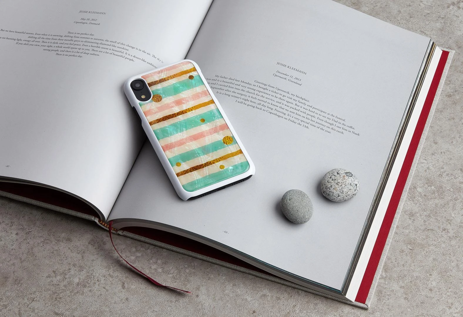 Ikins Telefono dėklas iPhone XR, pop mint baltas